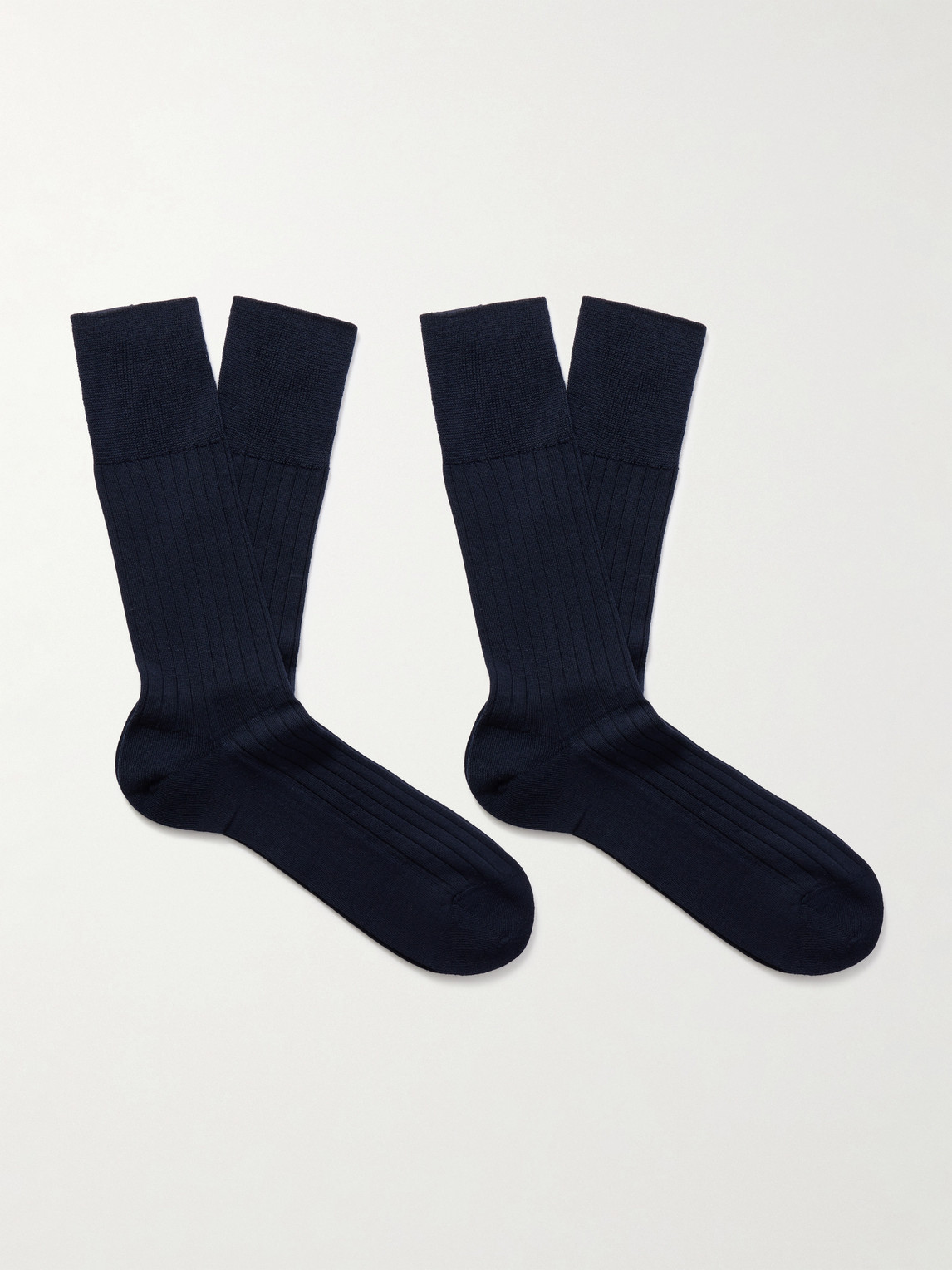 FALKE Finest Two-Pack Ribbed Cashmere-Blend Socks - Men