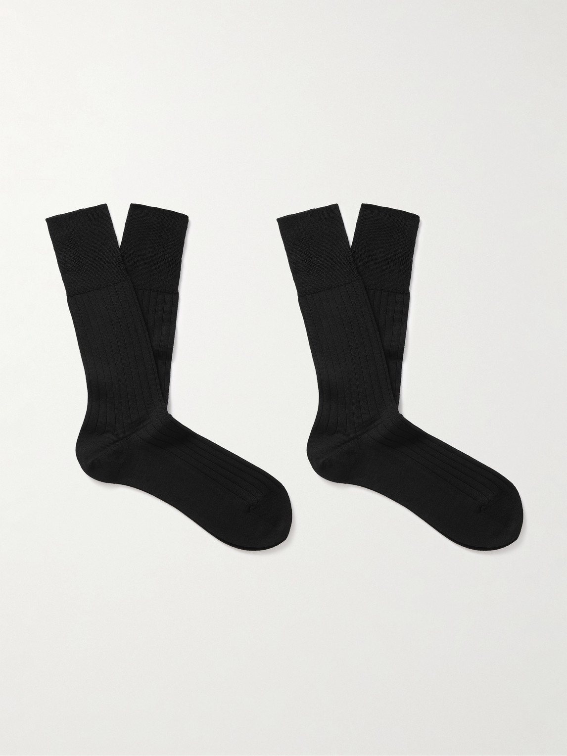 FALKE Finest Two-Pack Ribbed Cashmere-Blend Socks - Men