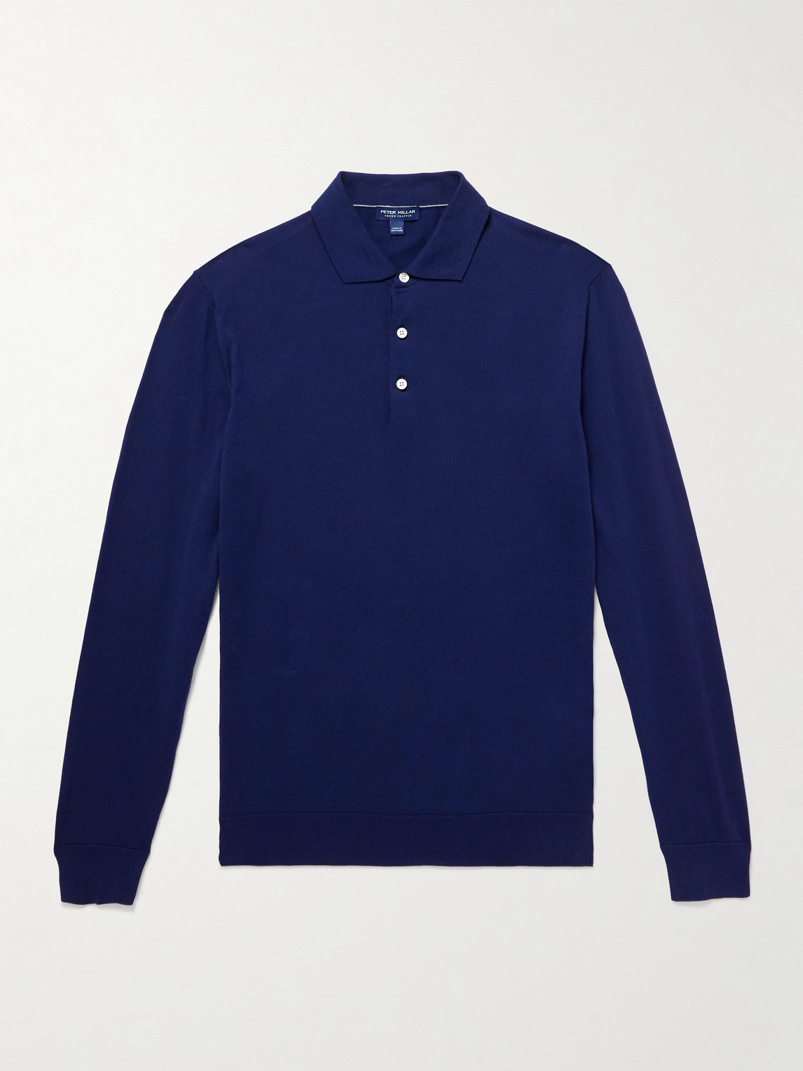 Peter Millar Mariner Sea Island Cotton Polo Shirt In Blue