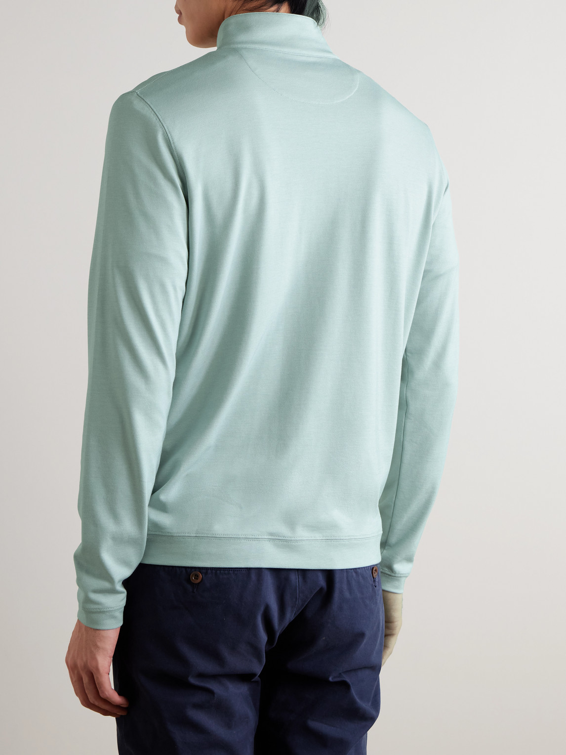  Peter Millar - Albatross Piqué Half-zip Sweater - Men - Green - M 