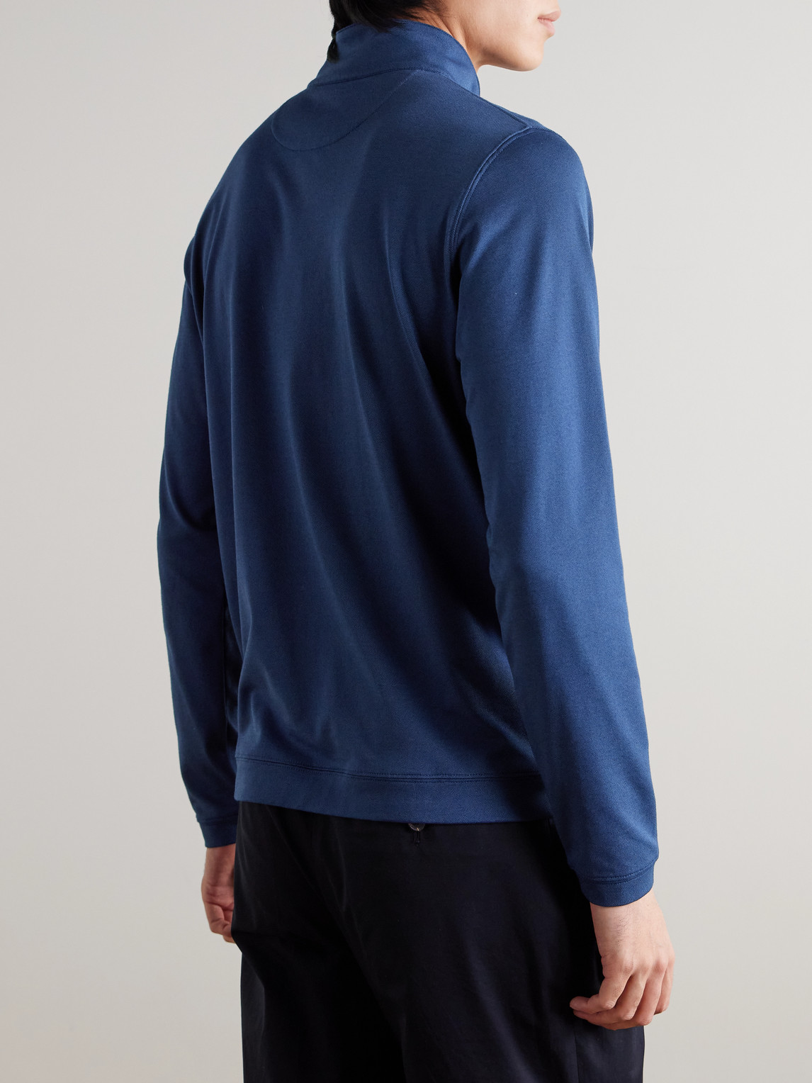  Peter Millar - Albatross Piqué Half-zip Sweater - Men - Blue - S 