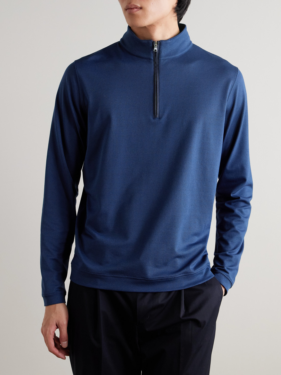  Peter Millar - Albatross Piqué Half-zip Sweater - Men - Blue - S 