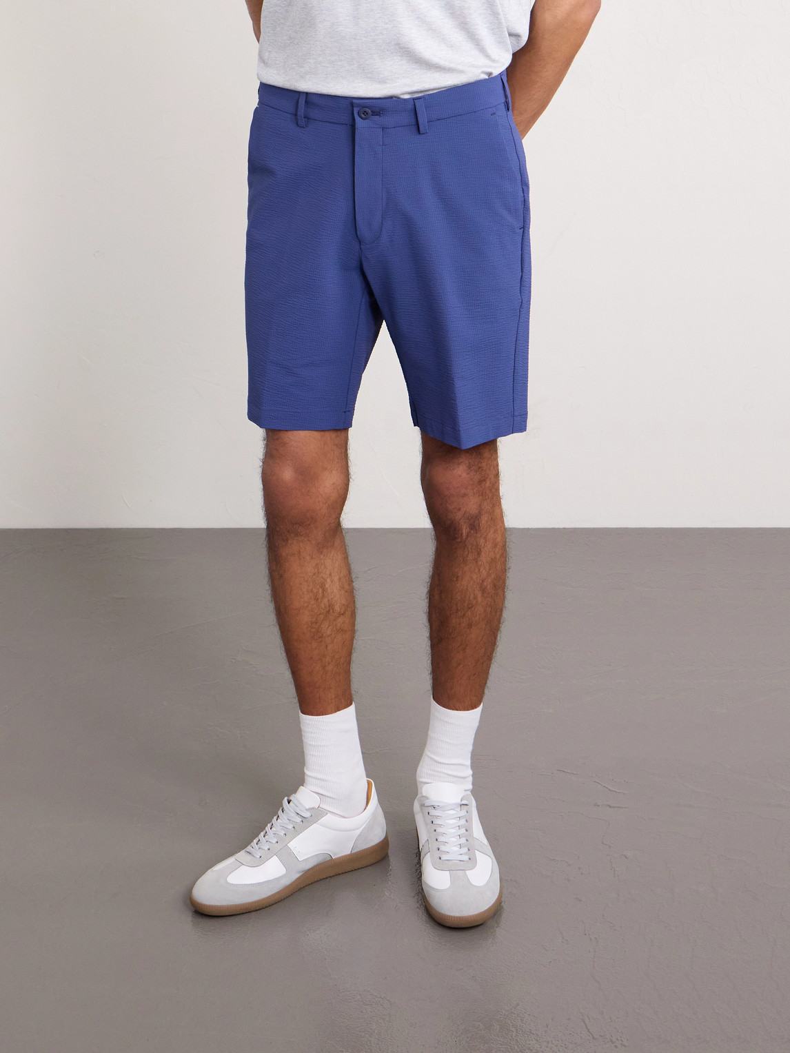  Peter Millar - Matlock Straight-leg Seersucker Golf Shorts - Men - Blue - Uk/us 30 