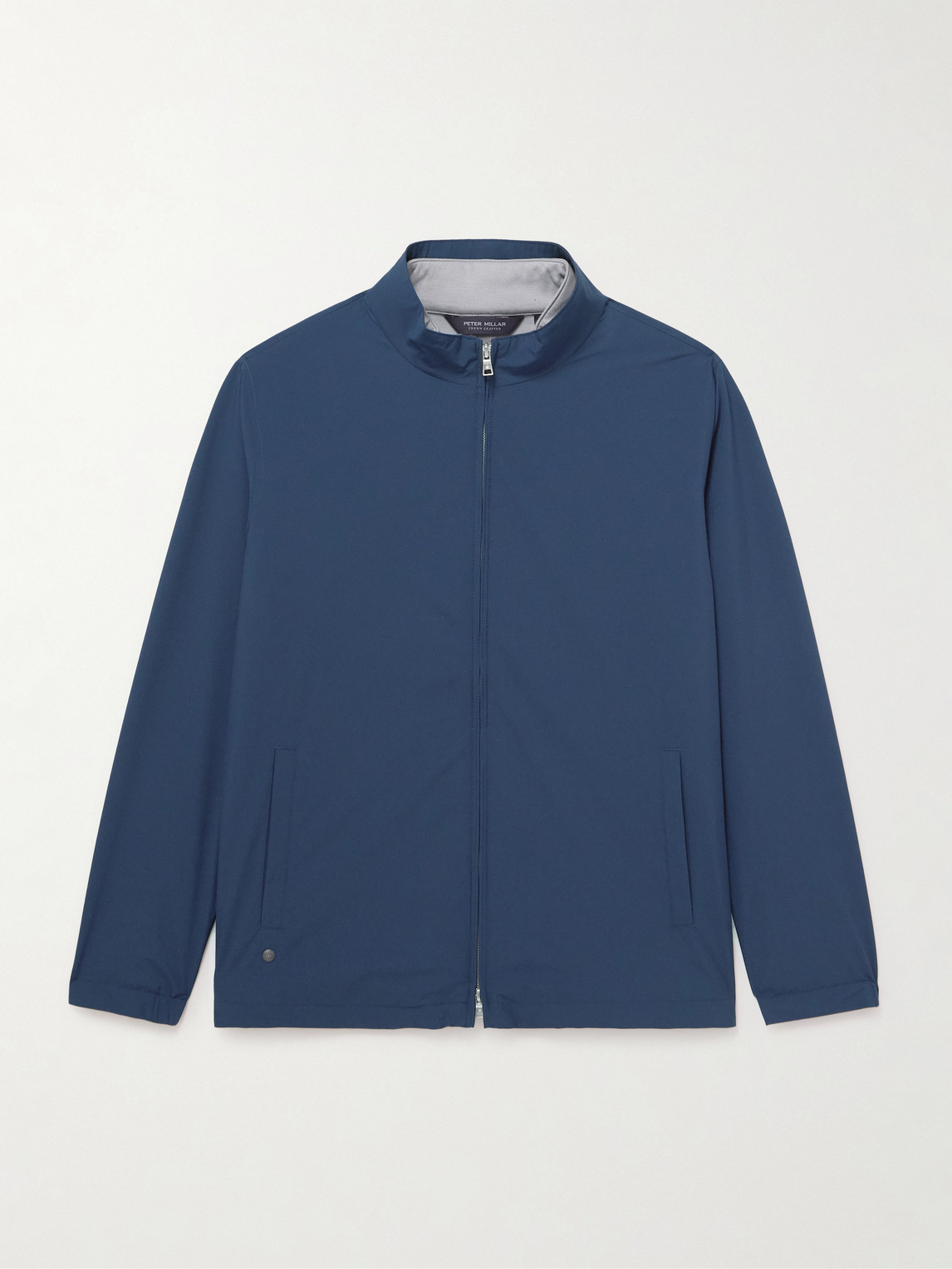 Peter Millar Ryder Reversible Recycled-shell And Jersey Jacket In Blue