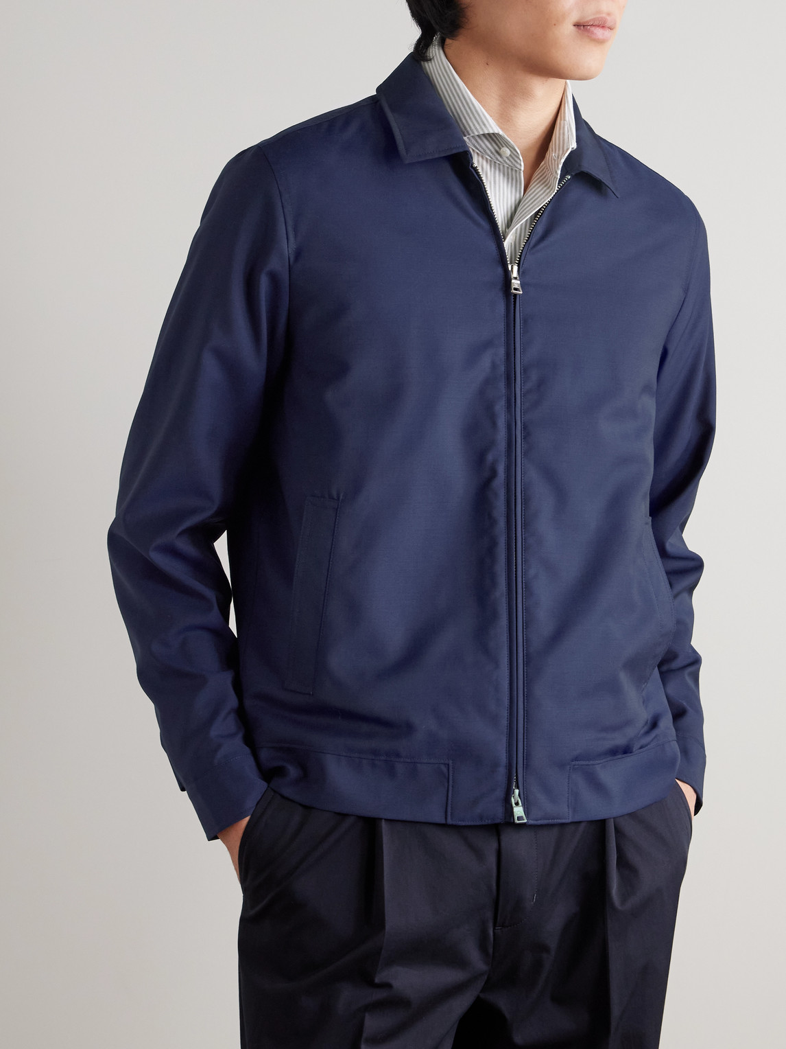 Peter Millar Excursionist Lite Wool Jacket In Blue