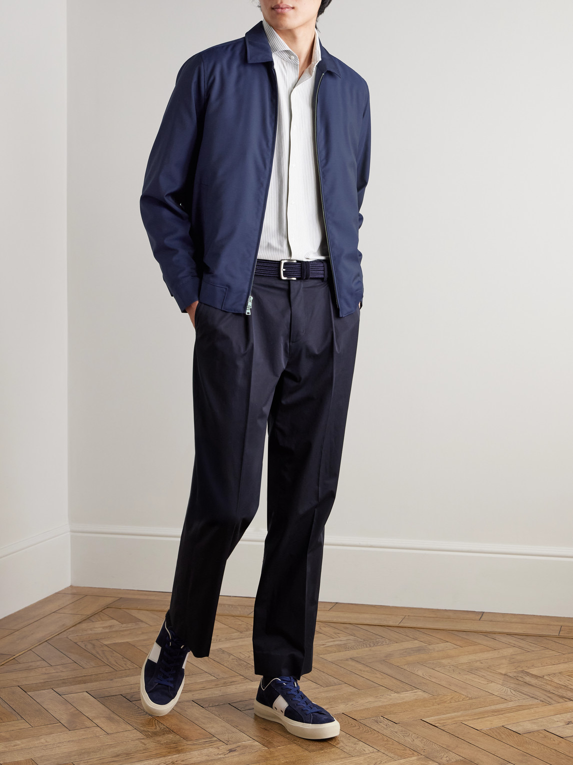 Peter Millar Excursionist Lite Wool Jacket In Blue