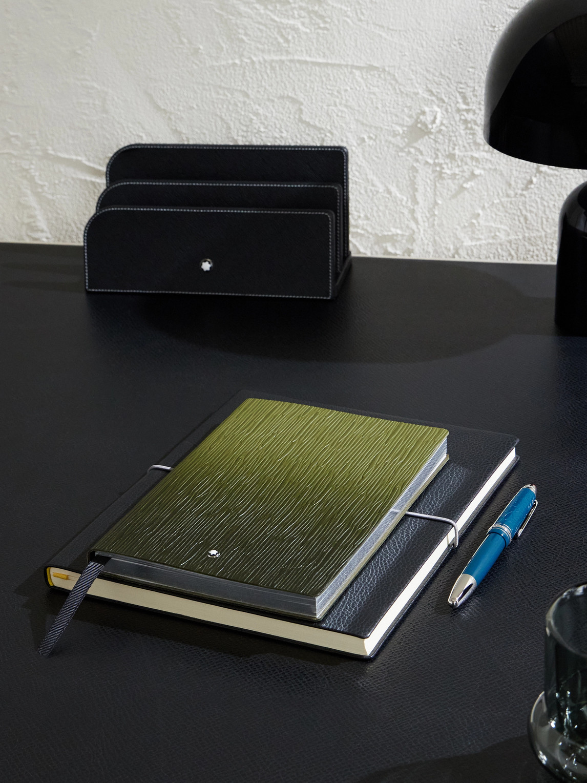 Large Dégradé Corteccia Sfumato Leather Notebook — 2
