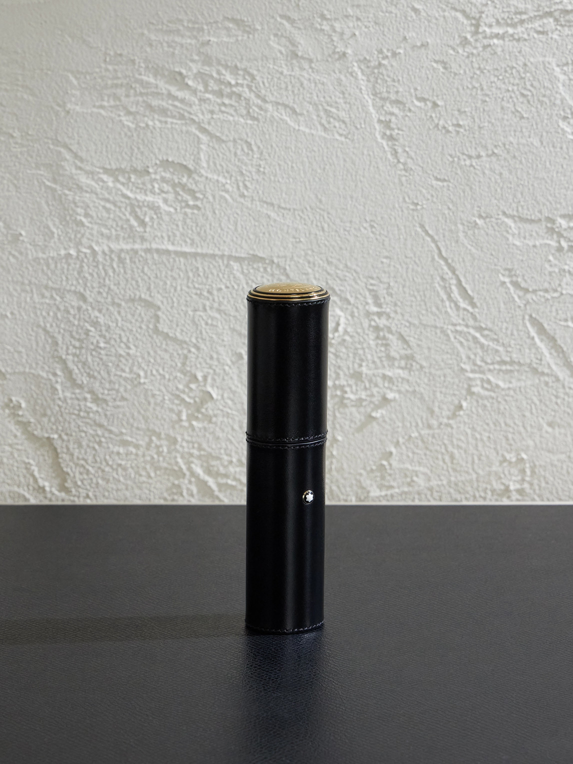 Meisterstück Leather and Gold-Tone Pen Pouch