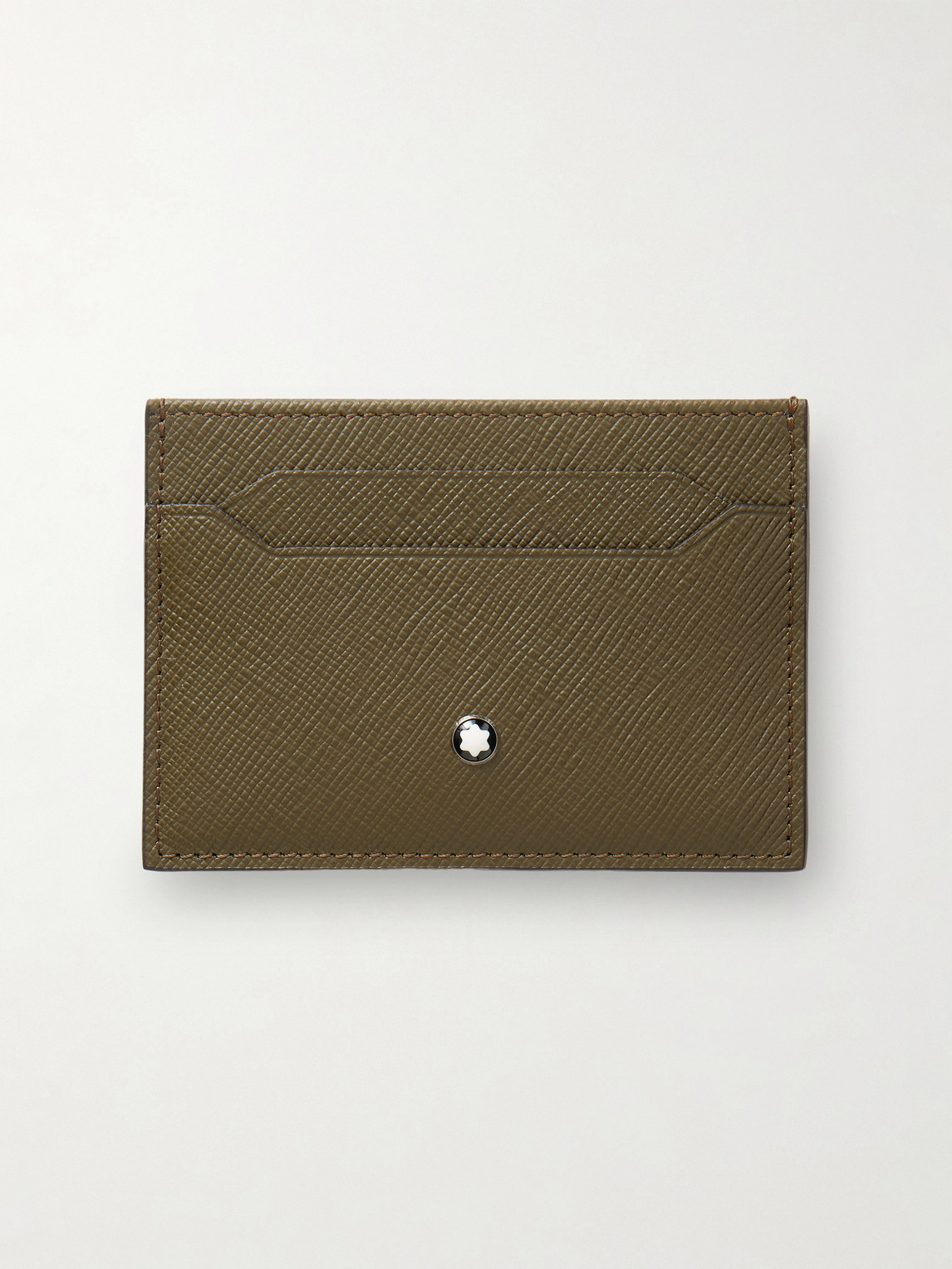 Sartorial Cross-Grain Leather Cardholder