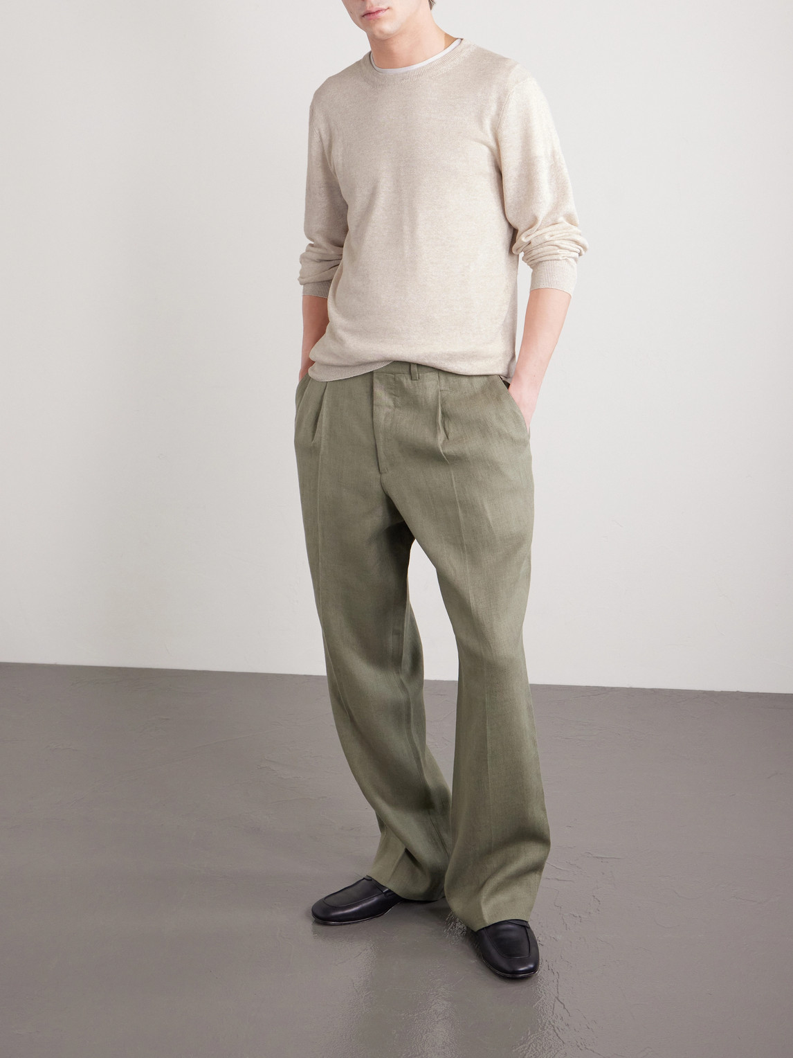 Mr P. - Linen And Cotton-Blend Sweater