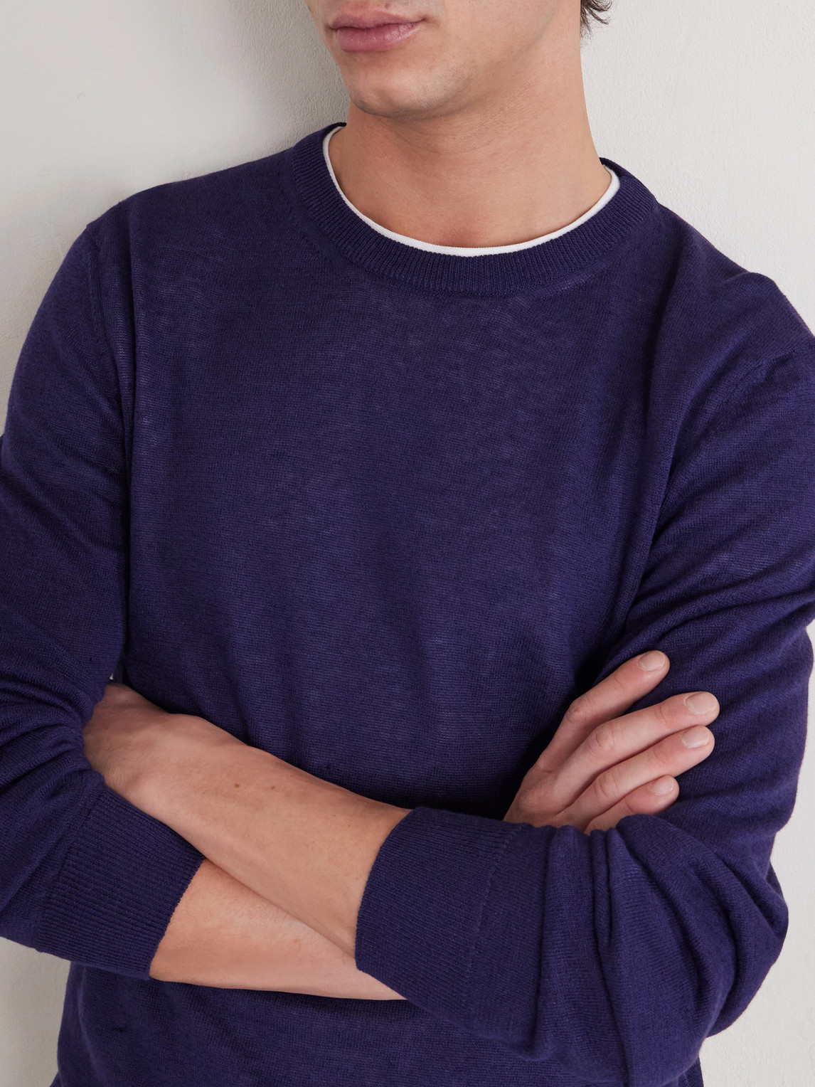 Mr P. - Linen And Cotton-Blend Sweater