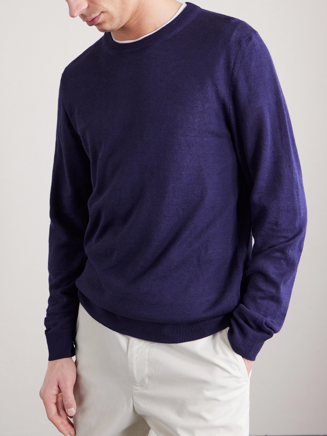 Mr P. - Linen And Cotton-Blend Sweater