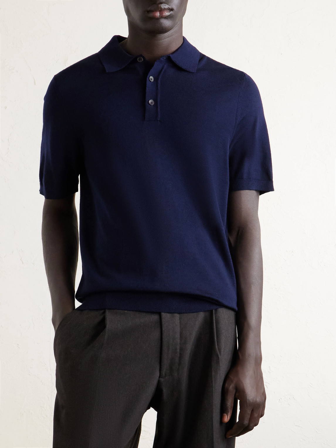 Mr P. - Merino Wool Polo Shirt