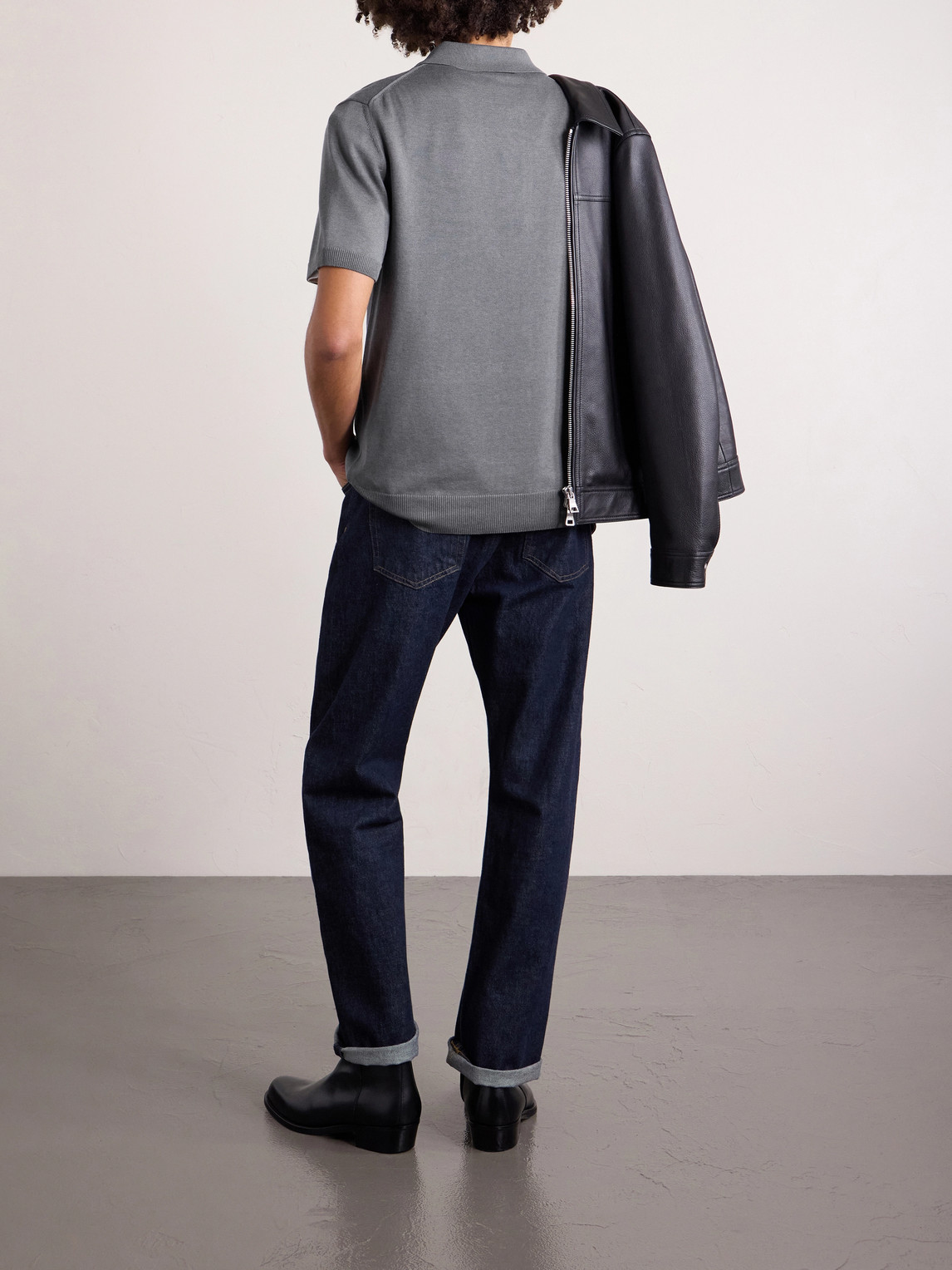 Mr P. - Silk And Cotton-Blend Polo Shirt