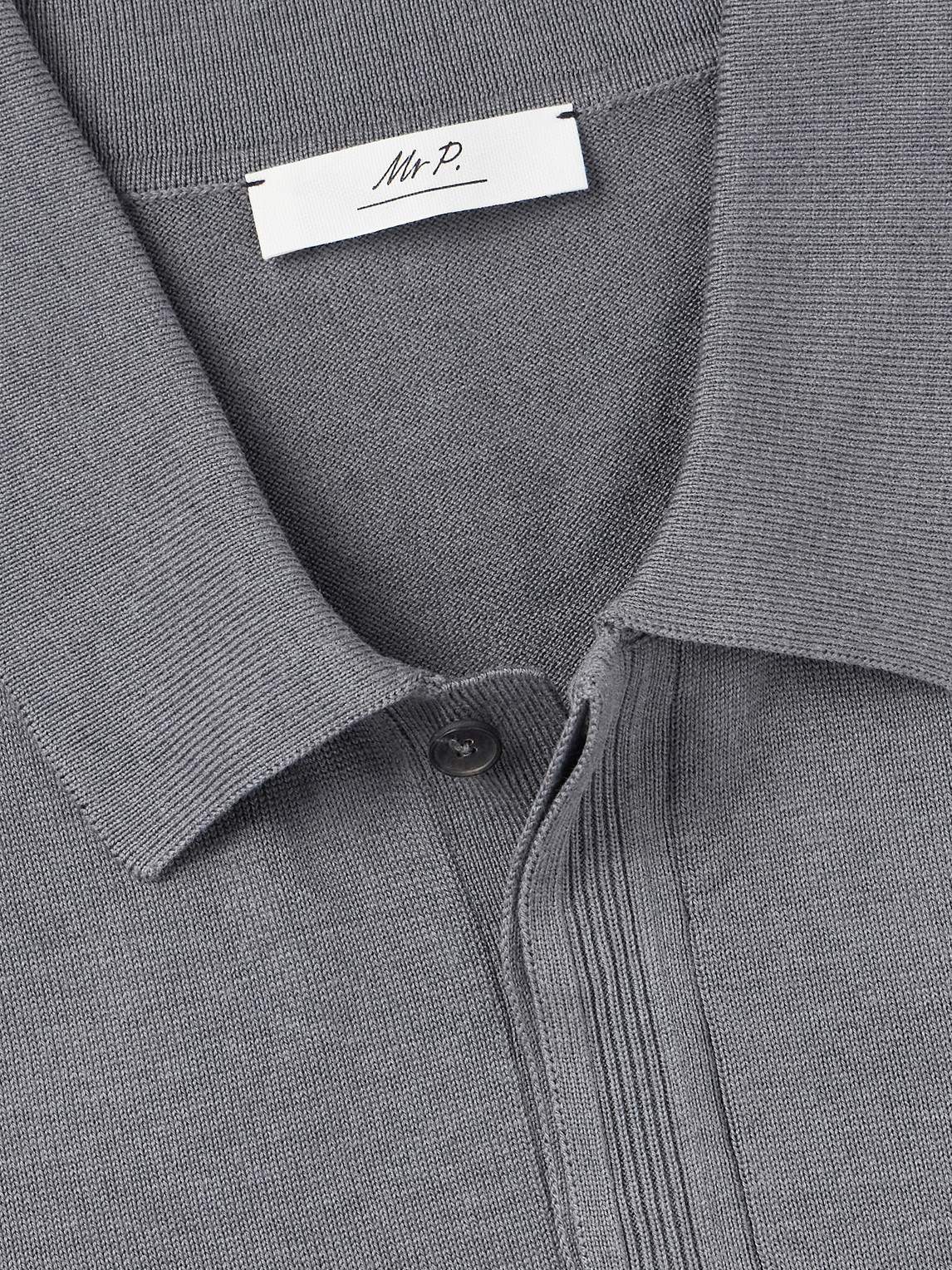 Mr P. - Silk And Cotton-Blend Polo Shirt