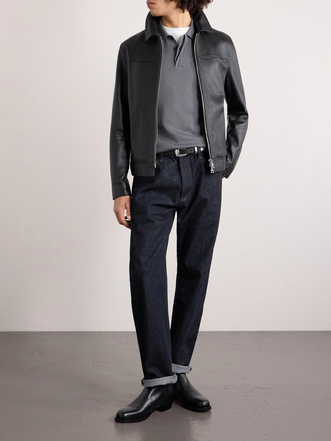 Mr P. - Silk And Cotton-Blend Polo Shirt