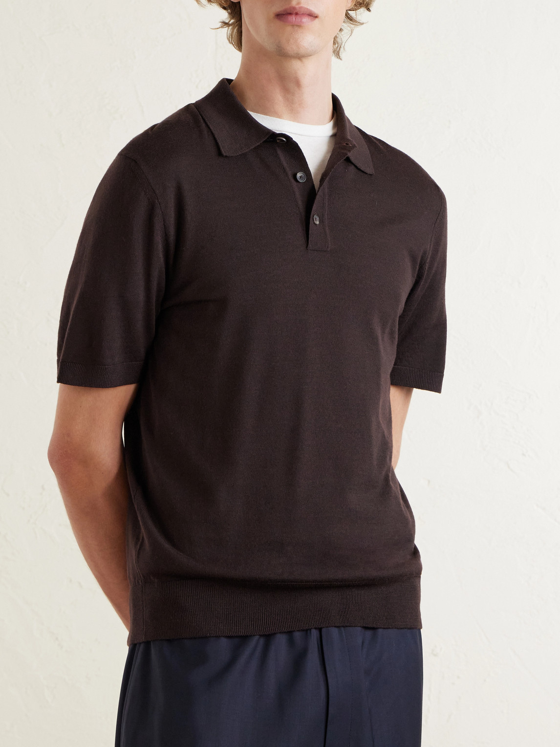 Mr P. - Merino Wool Polo Shirt