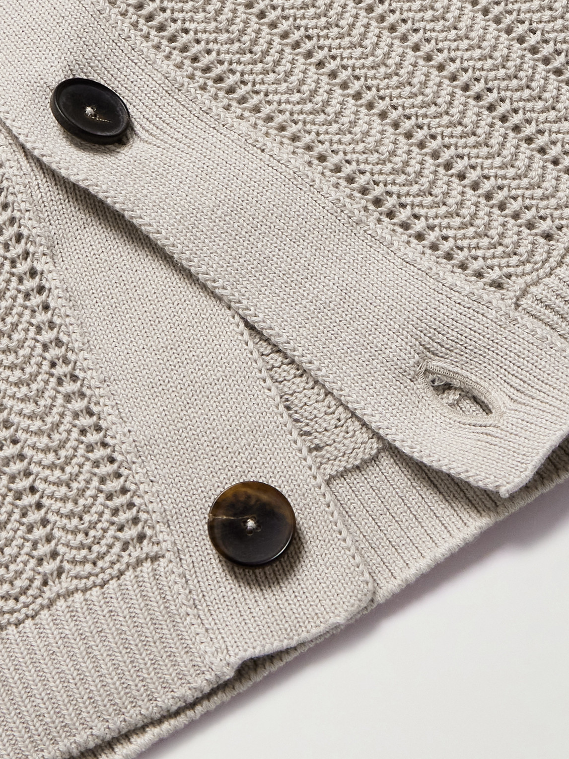 Mr P. - Pointelle-Knit Cotton Shirt