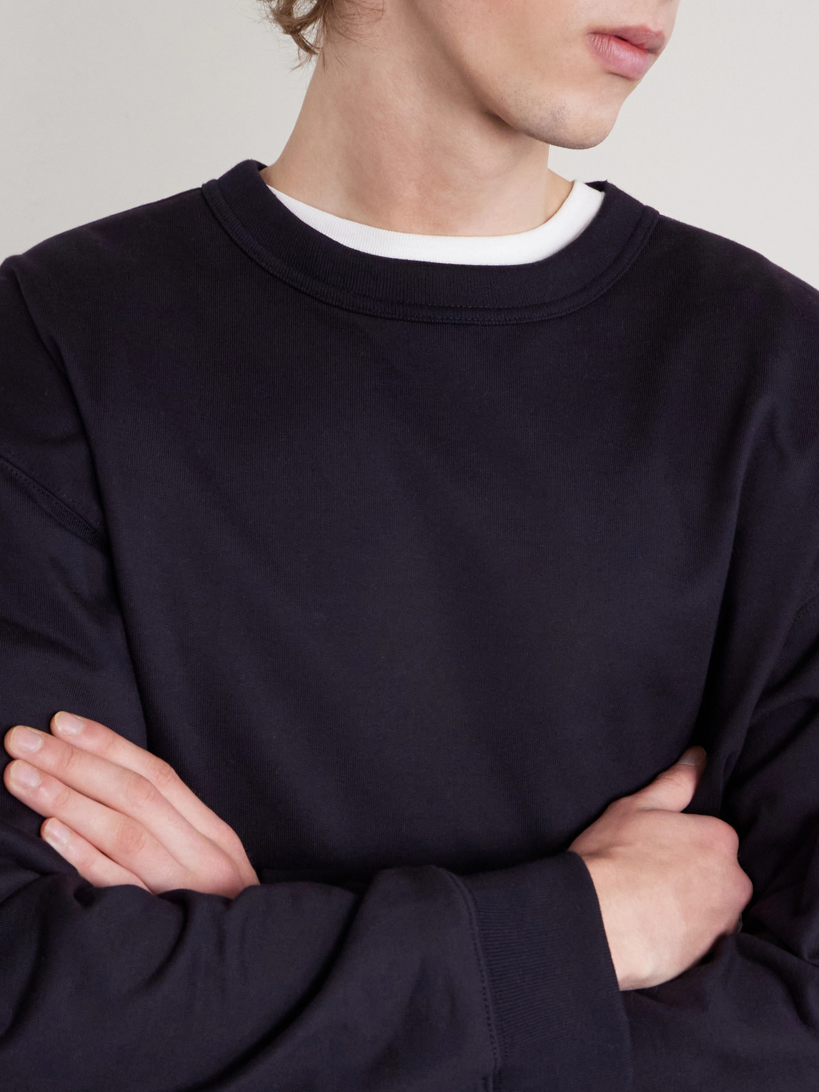  Dries Van Noten - Cotton-jersey Sweatshirt - Men - Blue - S 