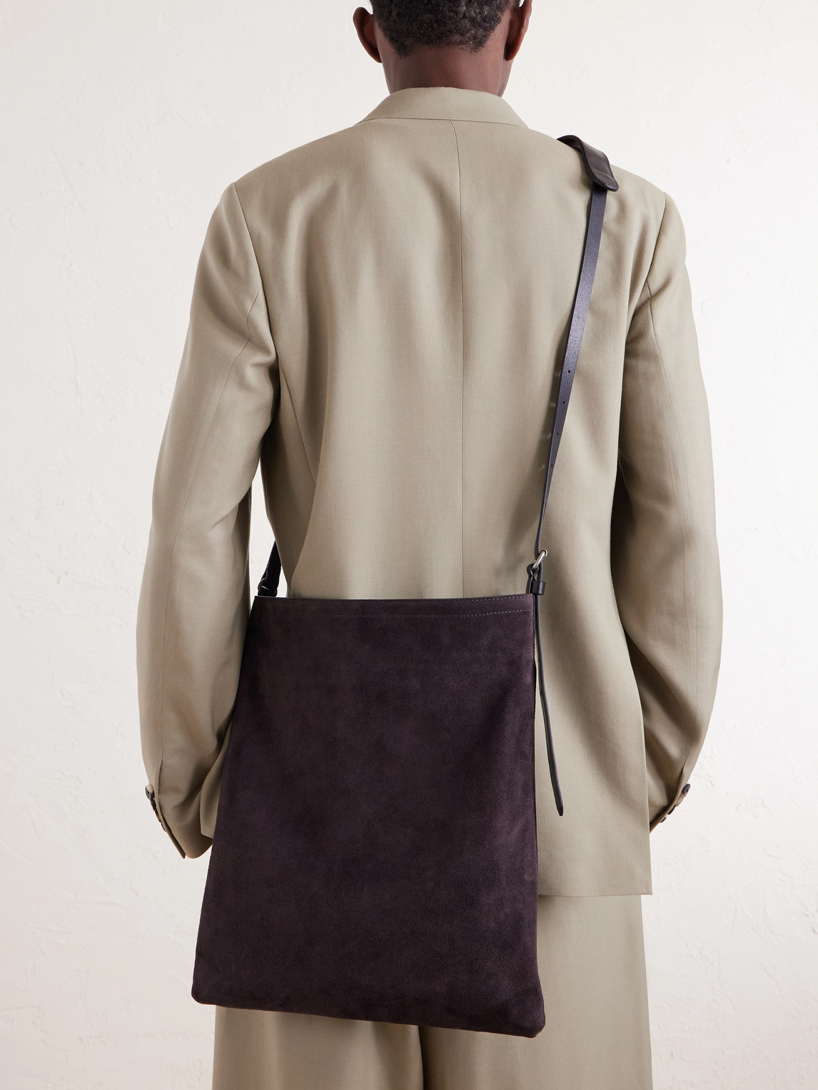  Dries Van Noten - Leather-trimmed Canvas Messenger Bag - Men - Brown 
