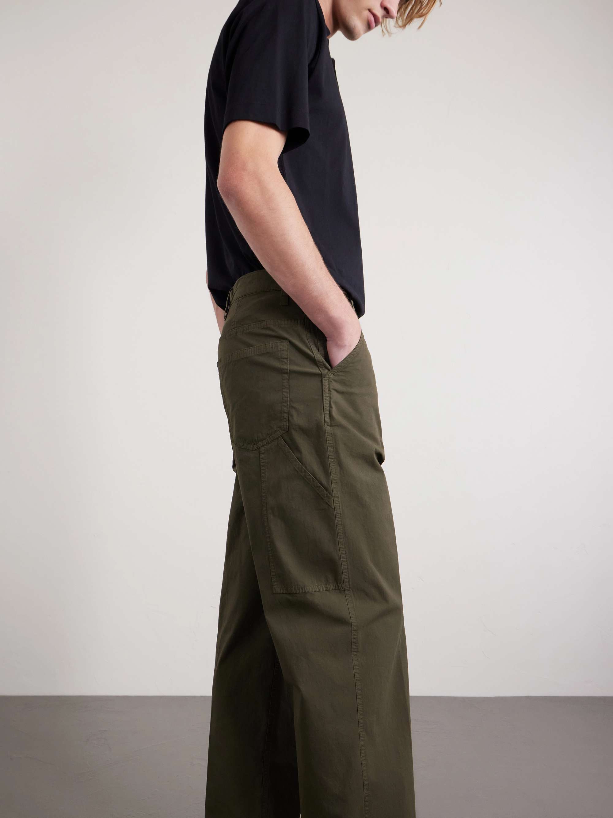 DRIES VAN NOTEN Straight-Leg Stretch-Cotton Twill Trousers for Men