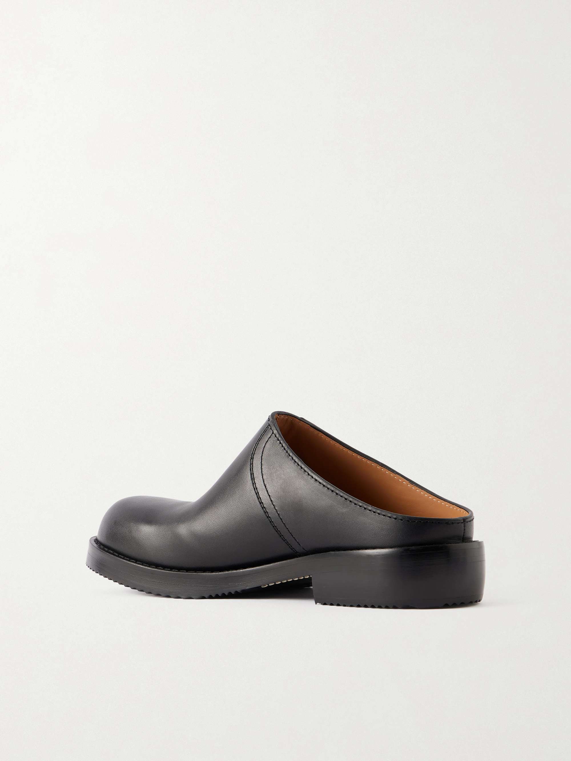 DRIES VAN NOTEN Leather Mules for Men | MR PORTER