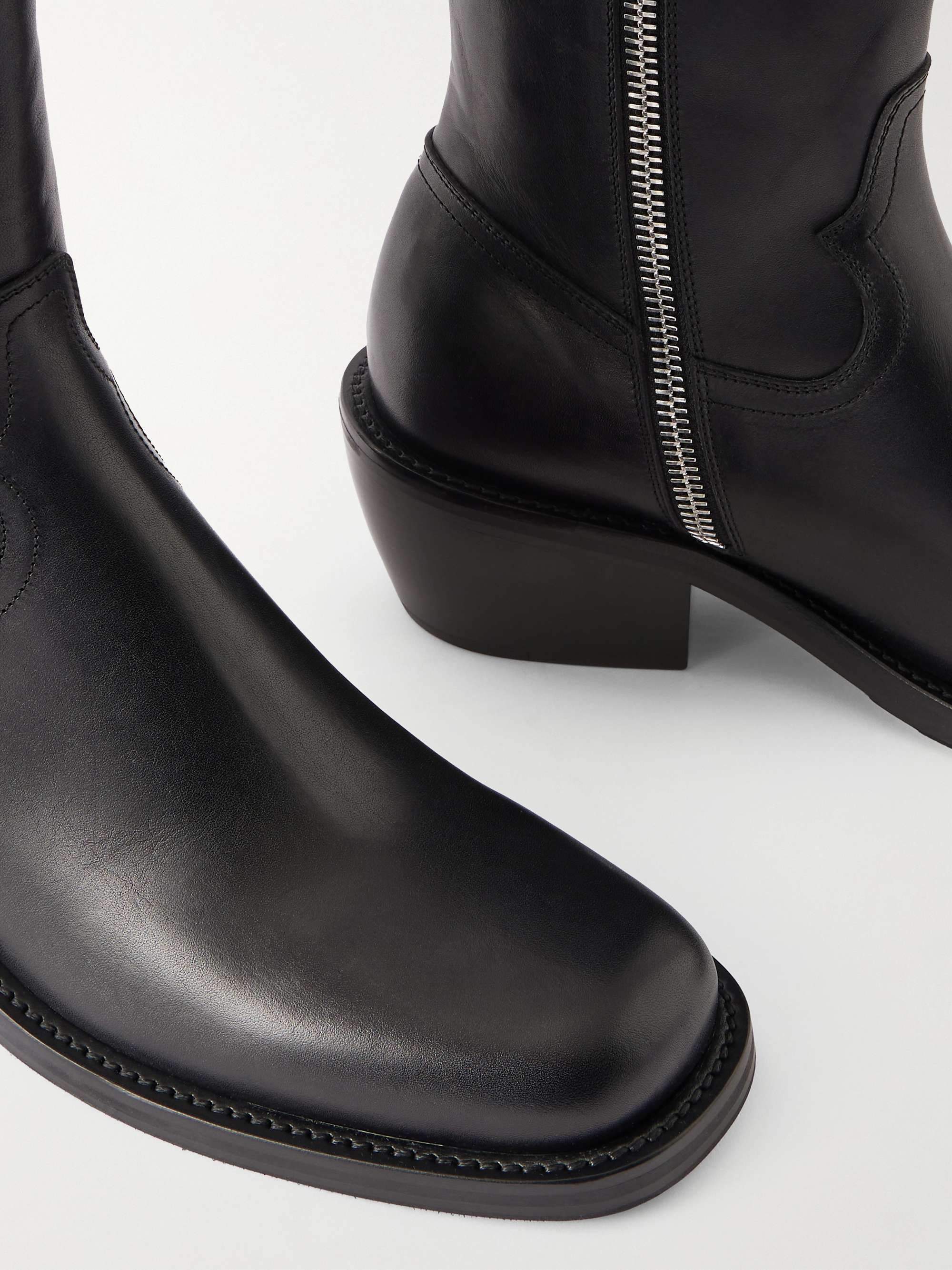 DRIES VAN NOTEN Leather Boots for Men | MR PORTER