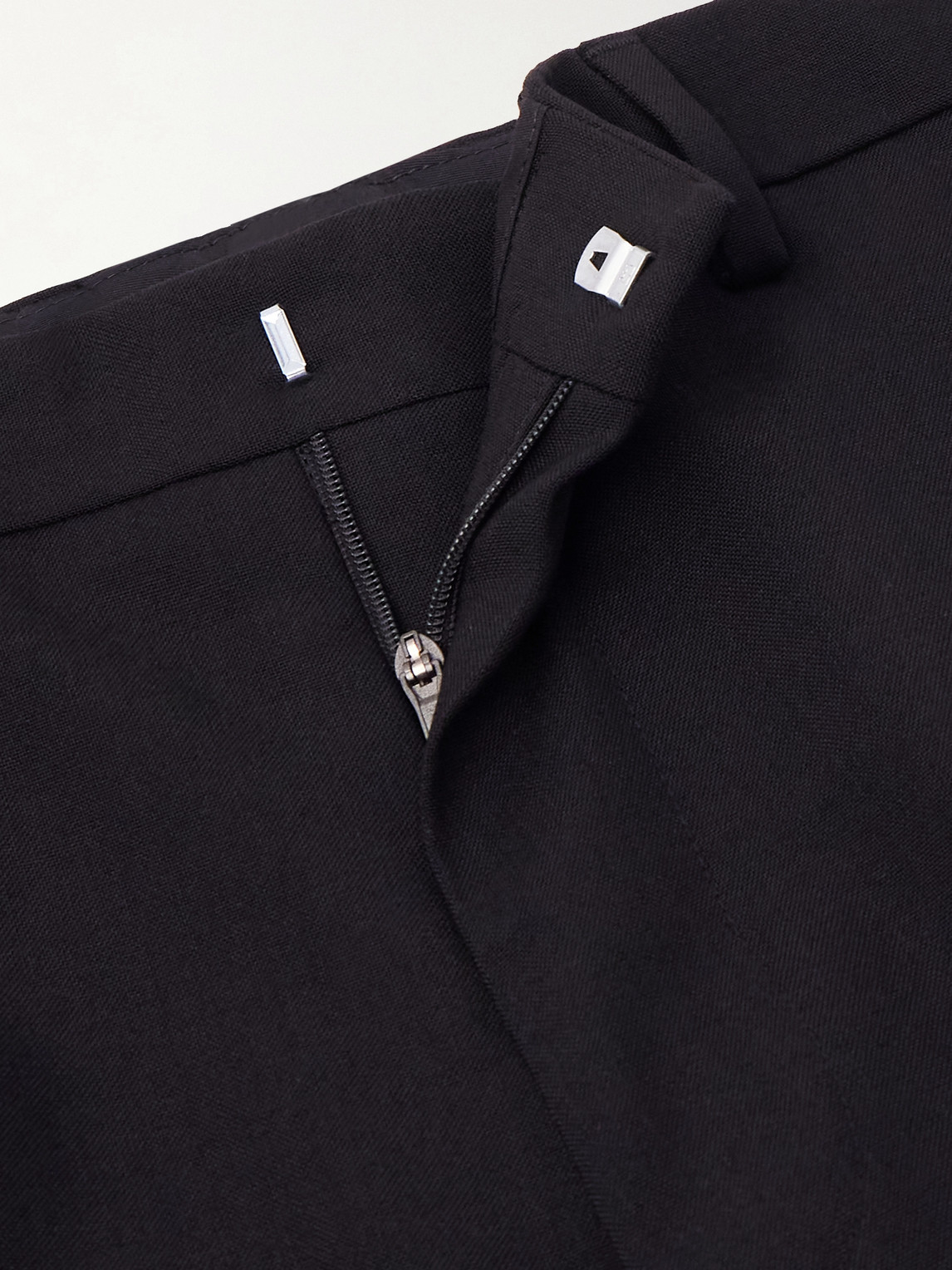 Straight-Leg Wool-Twill Trousers