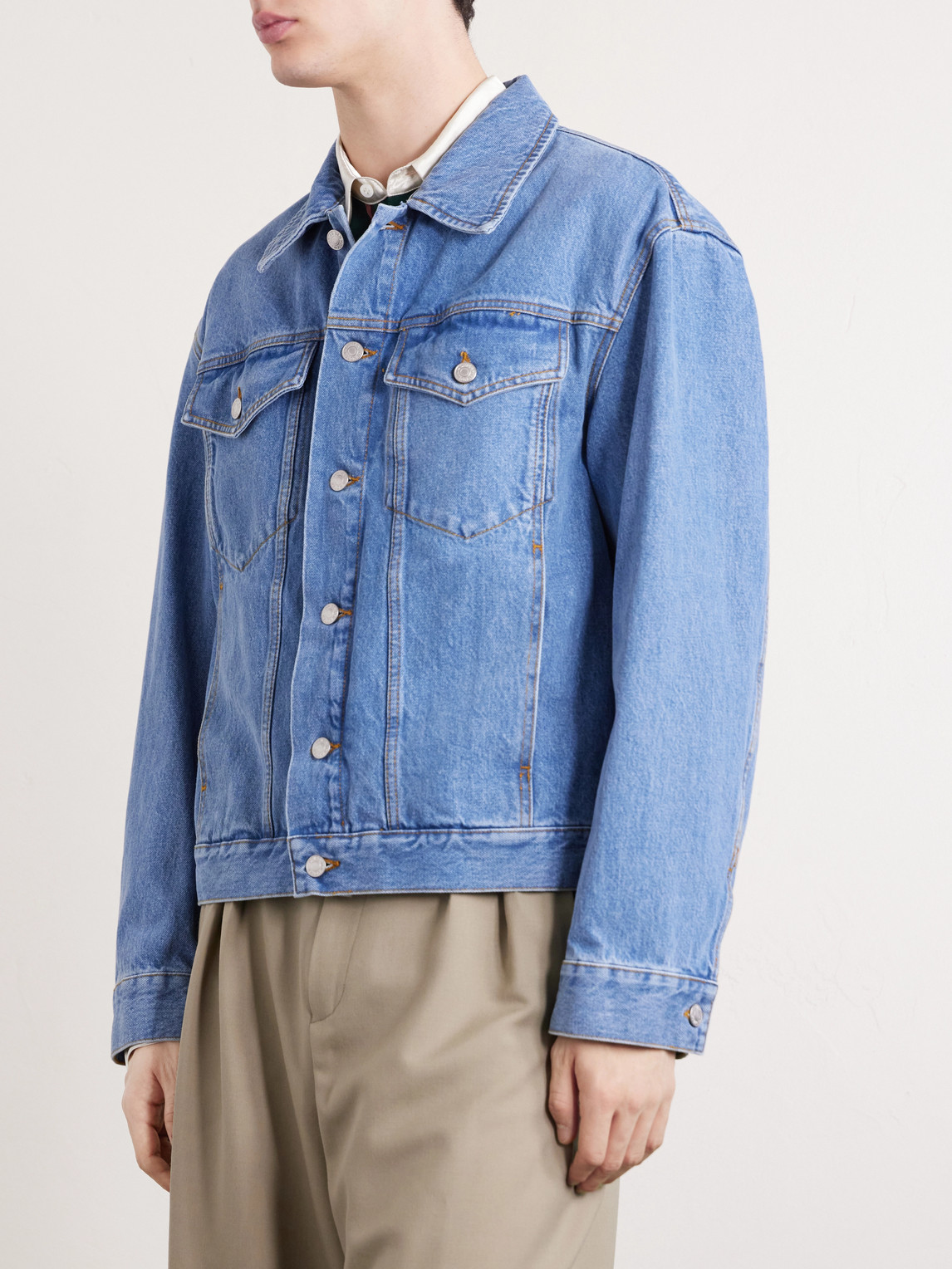  Dries Van Noten - Denim Trucker Jacket - Men - Blue - S 