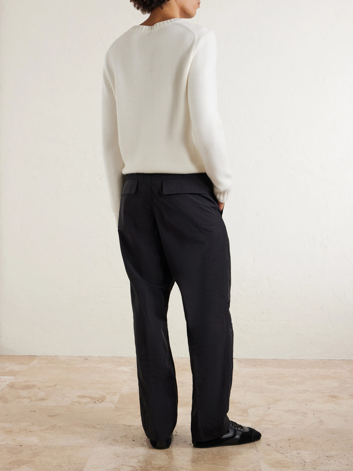  Dries Van Noten - Straight-leg Shell Trousers - Men - Black - It 44 