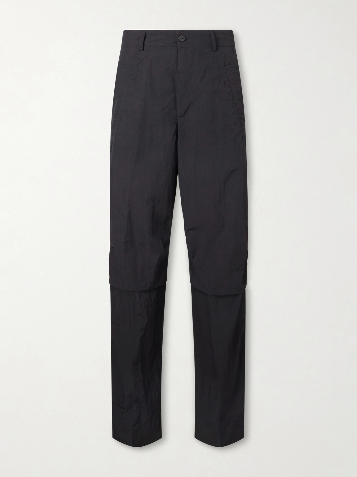 Dries Van Noten Straight-leg Shell Trousers In Black