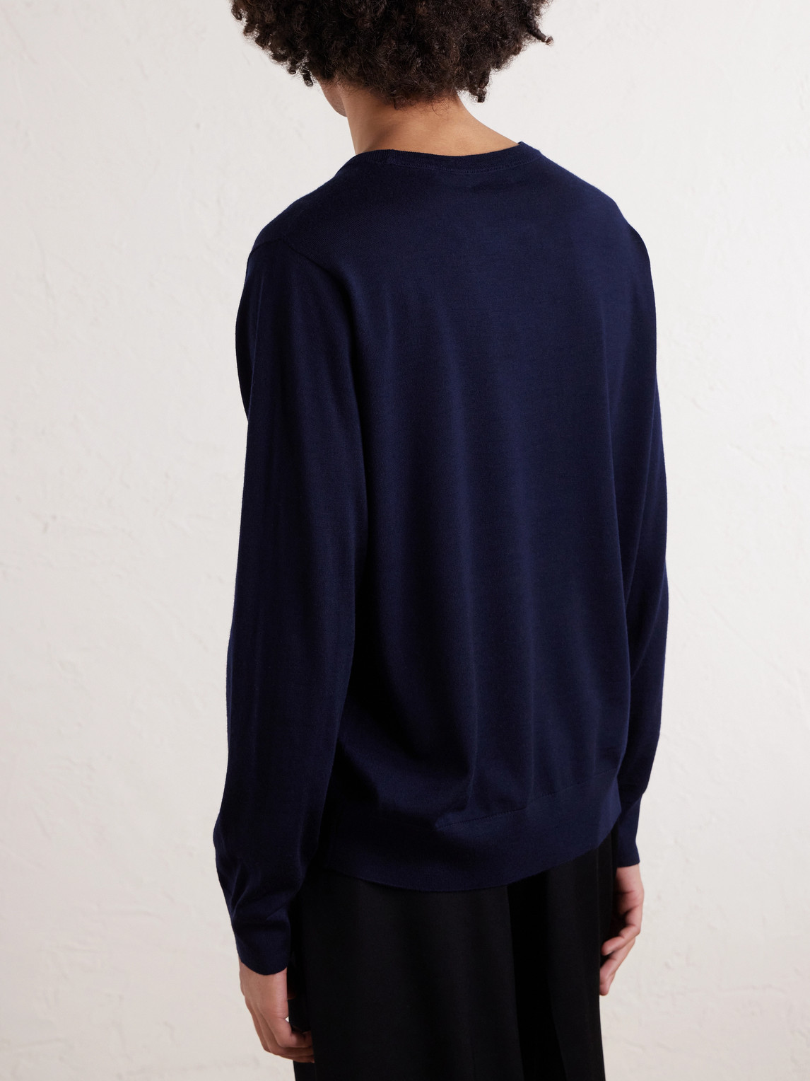  Dries Van Noten - Merino Wool Sweater - Men - Blue - S 