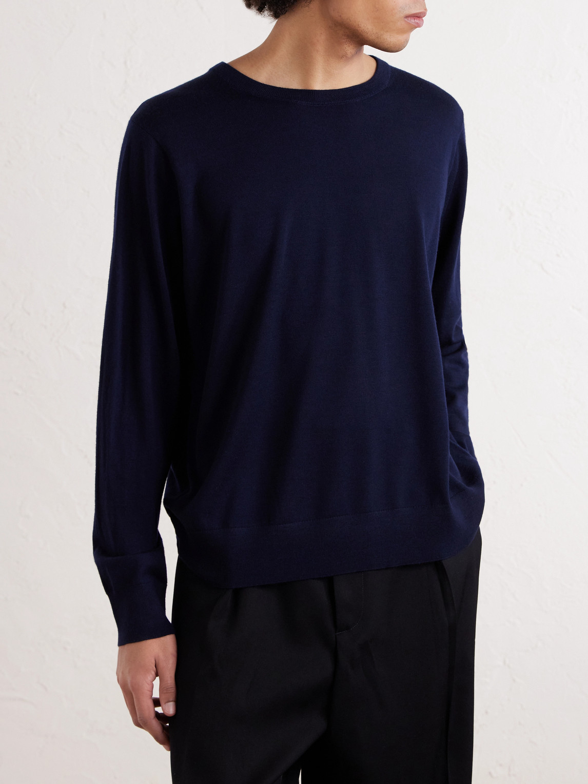  Dries Van Noten - Merino Wool Sweater - Men - Blue - S 