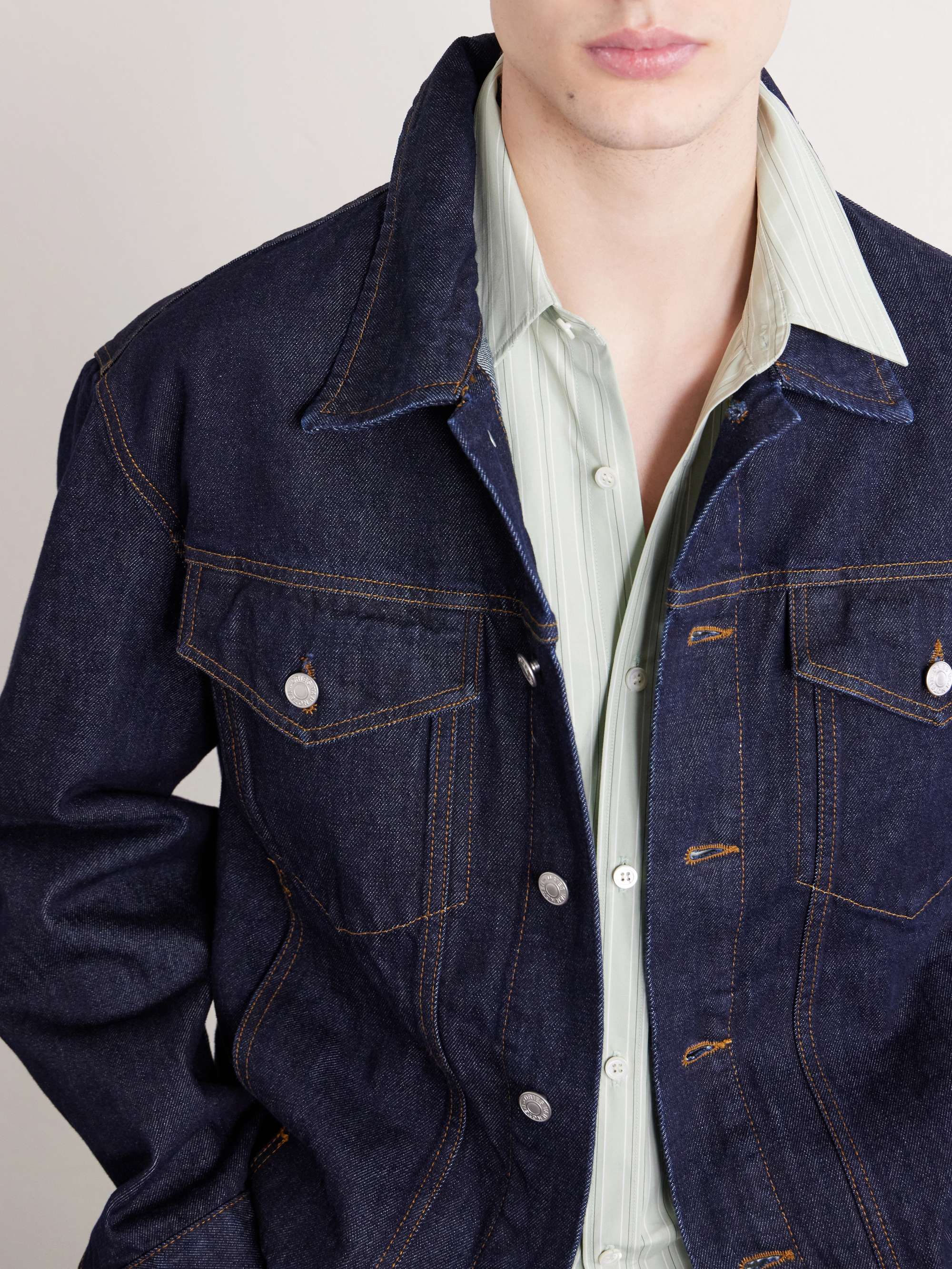 DRIES VAN NOTEN Denim Trucker Jacket for Men | MR PORTER