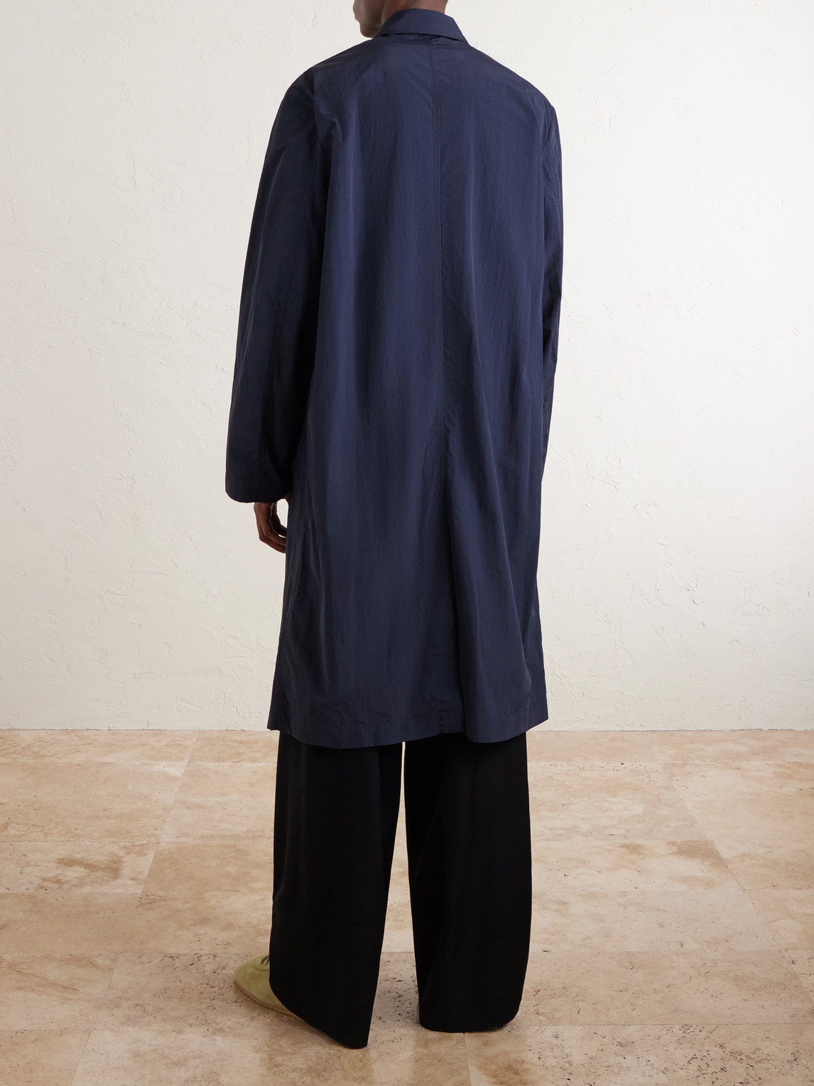  Dries Van Noten - Shell Trench Coat - Men - Blue - Xl 