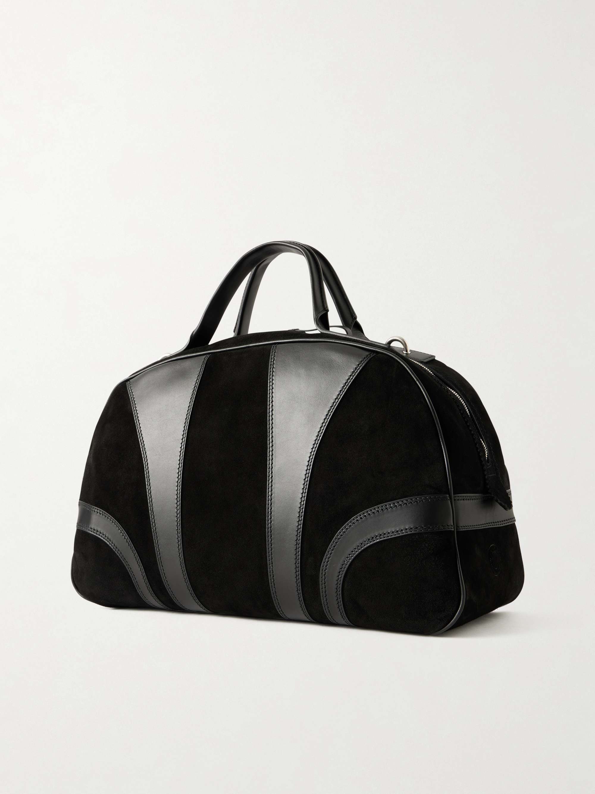 DRIES VAN NOTEN Suede and Leather Duffle Bag for Men | MR PORTER