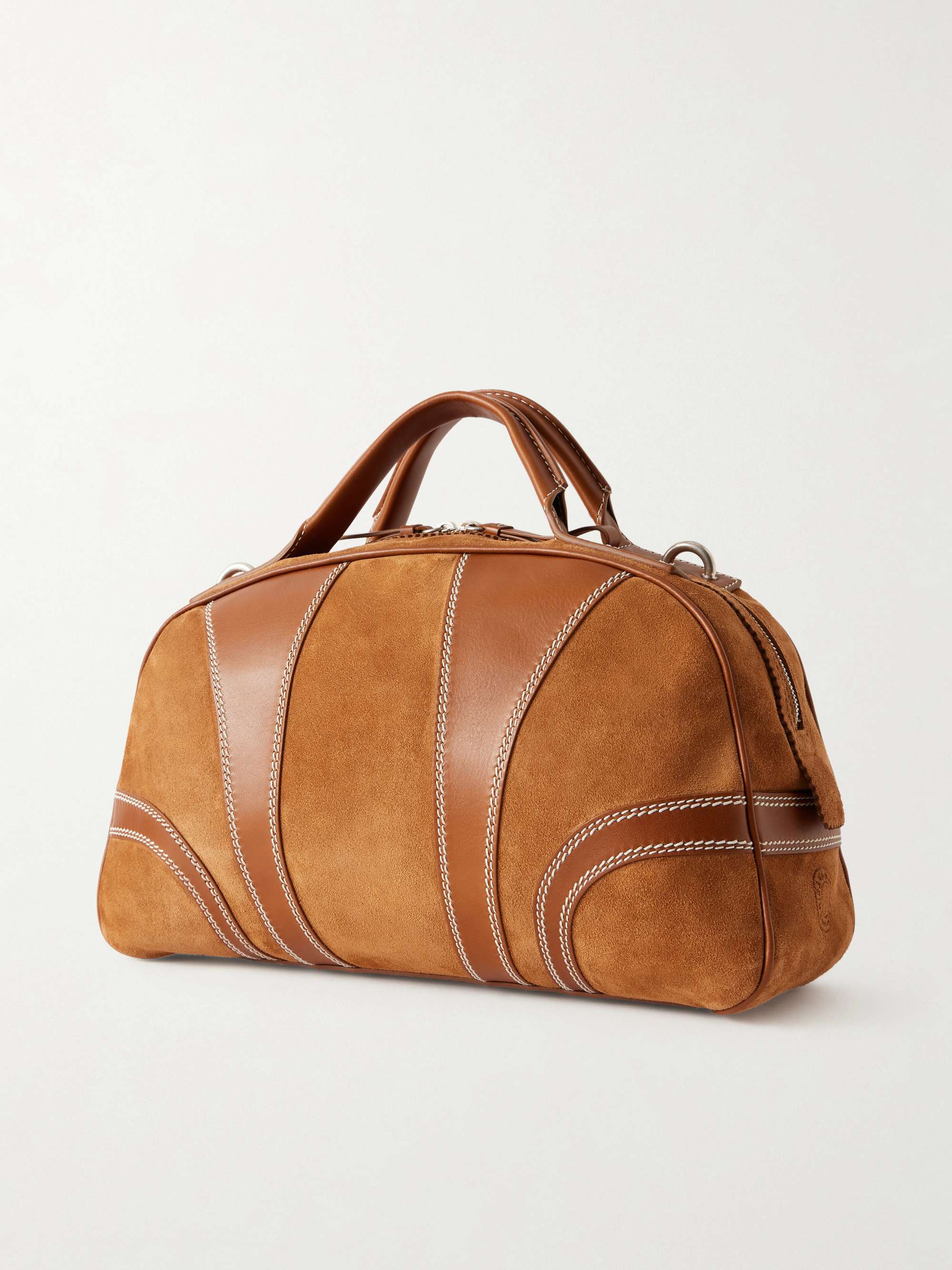 DRIES VAN NOTEN Suede and Leather Duffle Bag for Men | MR PORTER