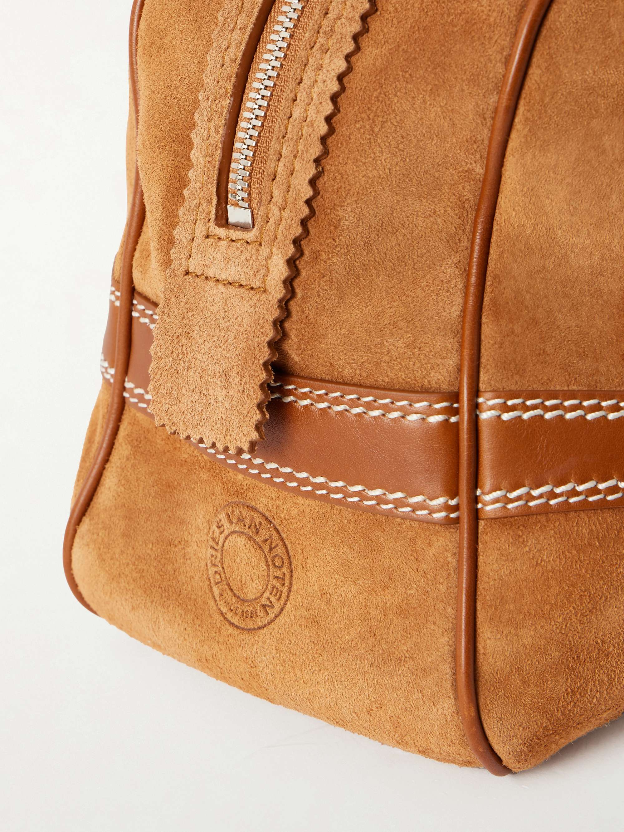 DRIES VAN NOTEN Suede and Leather Duffle Bag for Men | MR PORTER