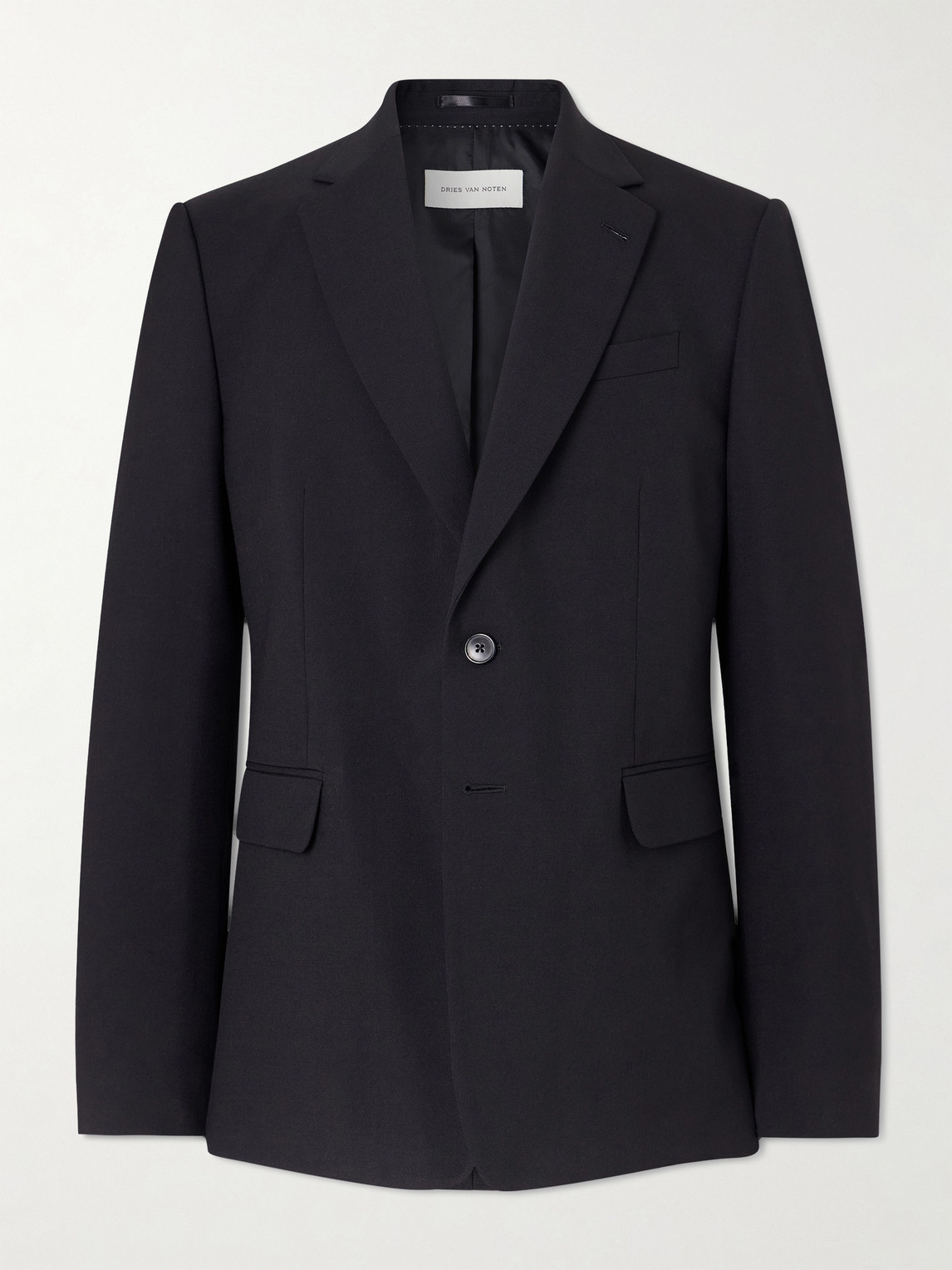 Dries Van Noten Wool And Mohair-blend Blazer In Blue