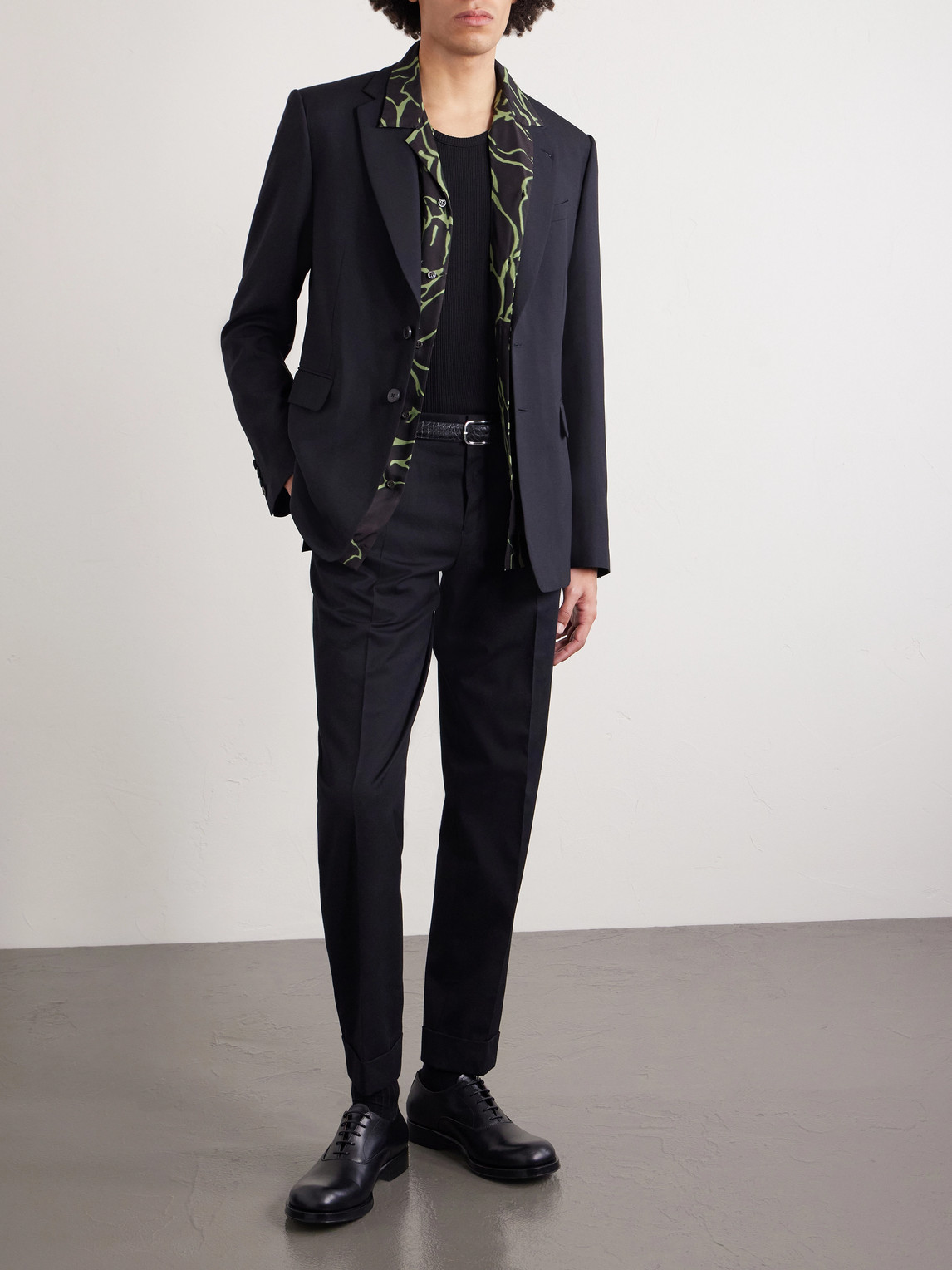 Wool And Mohair-Blend Blazer