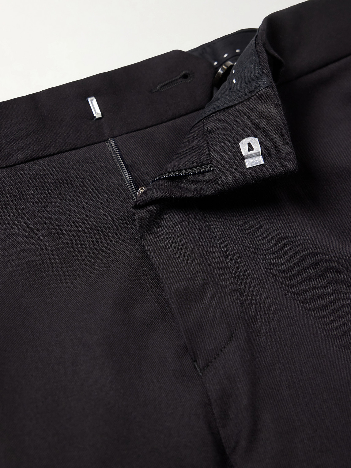 Straight-Leg Cotton And Wool