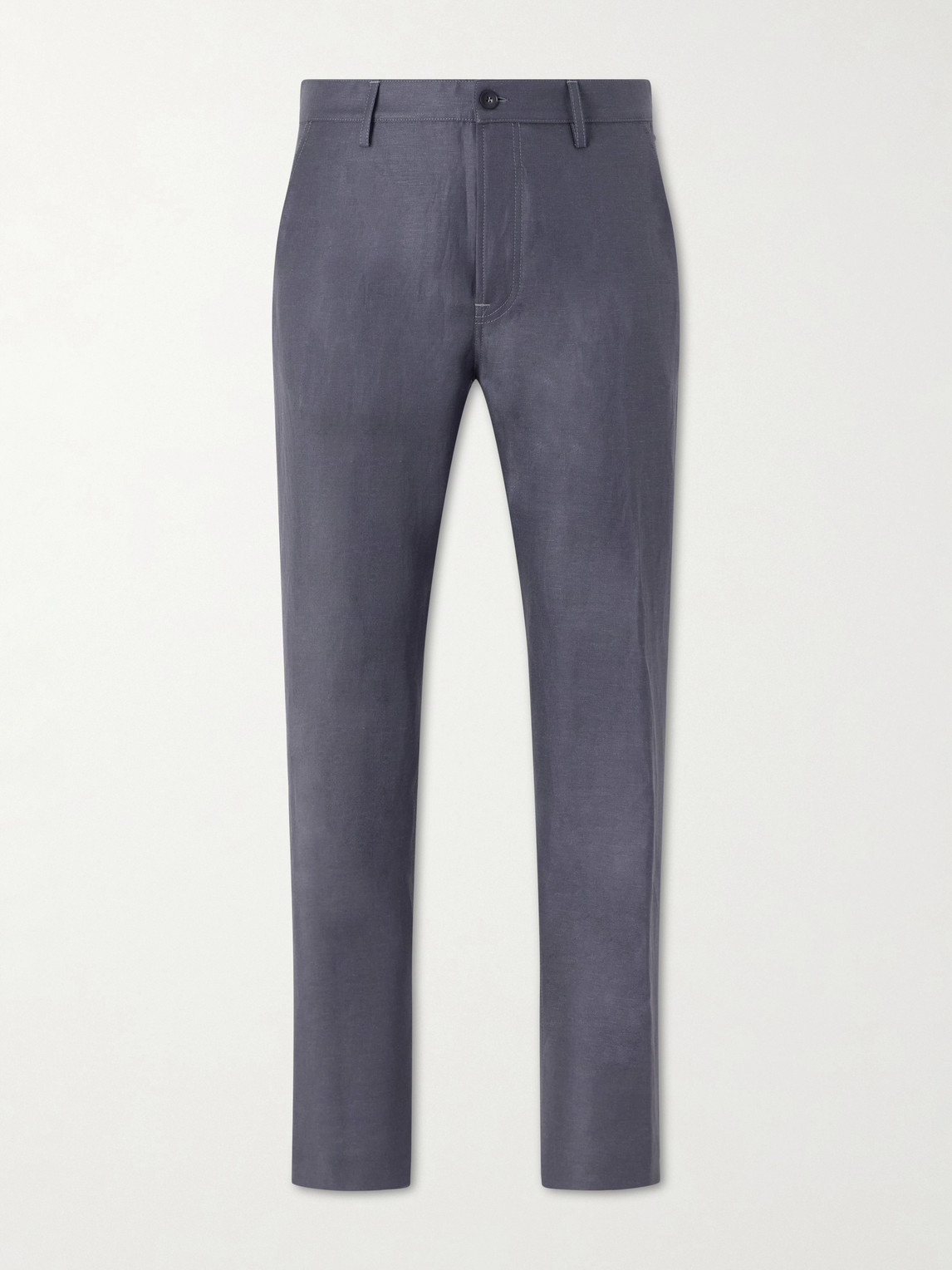 Canali Straight-Leg Wool and Linen-Blend Twill Suit Trousers IT 56