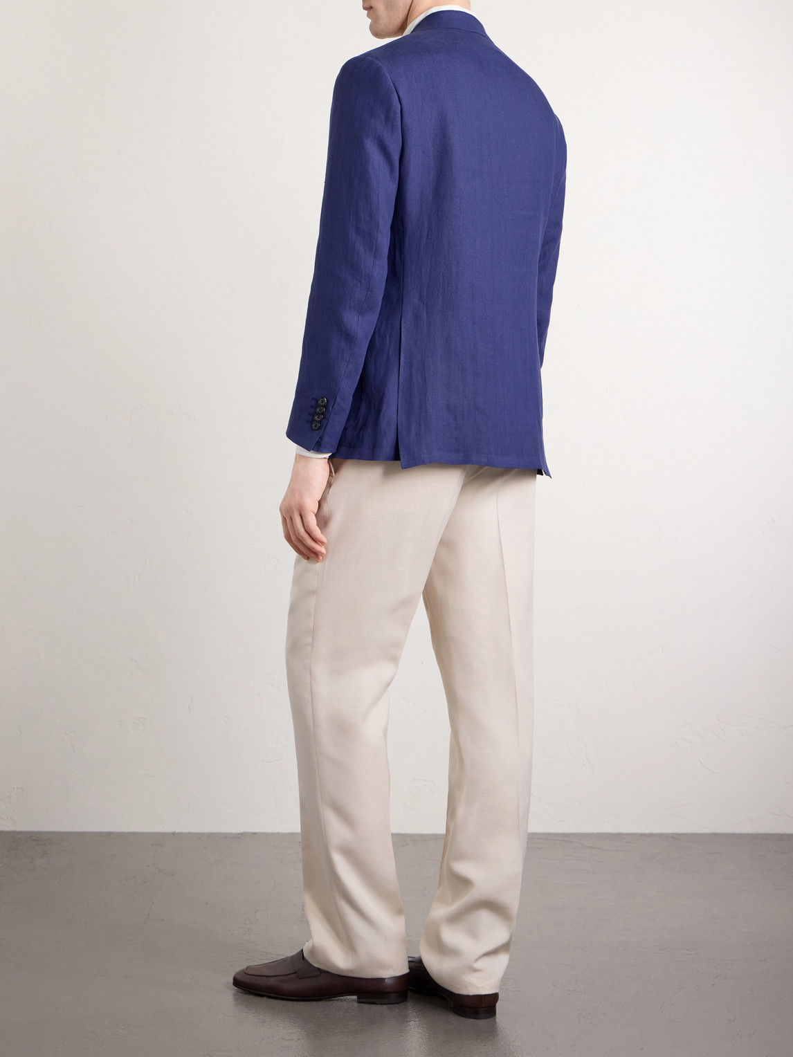  Canali - Kei Linen Suit Jacket - Men - Blue - It 46 