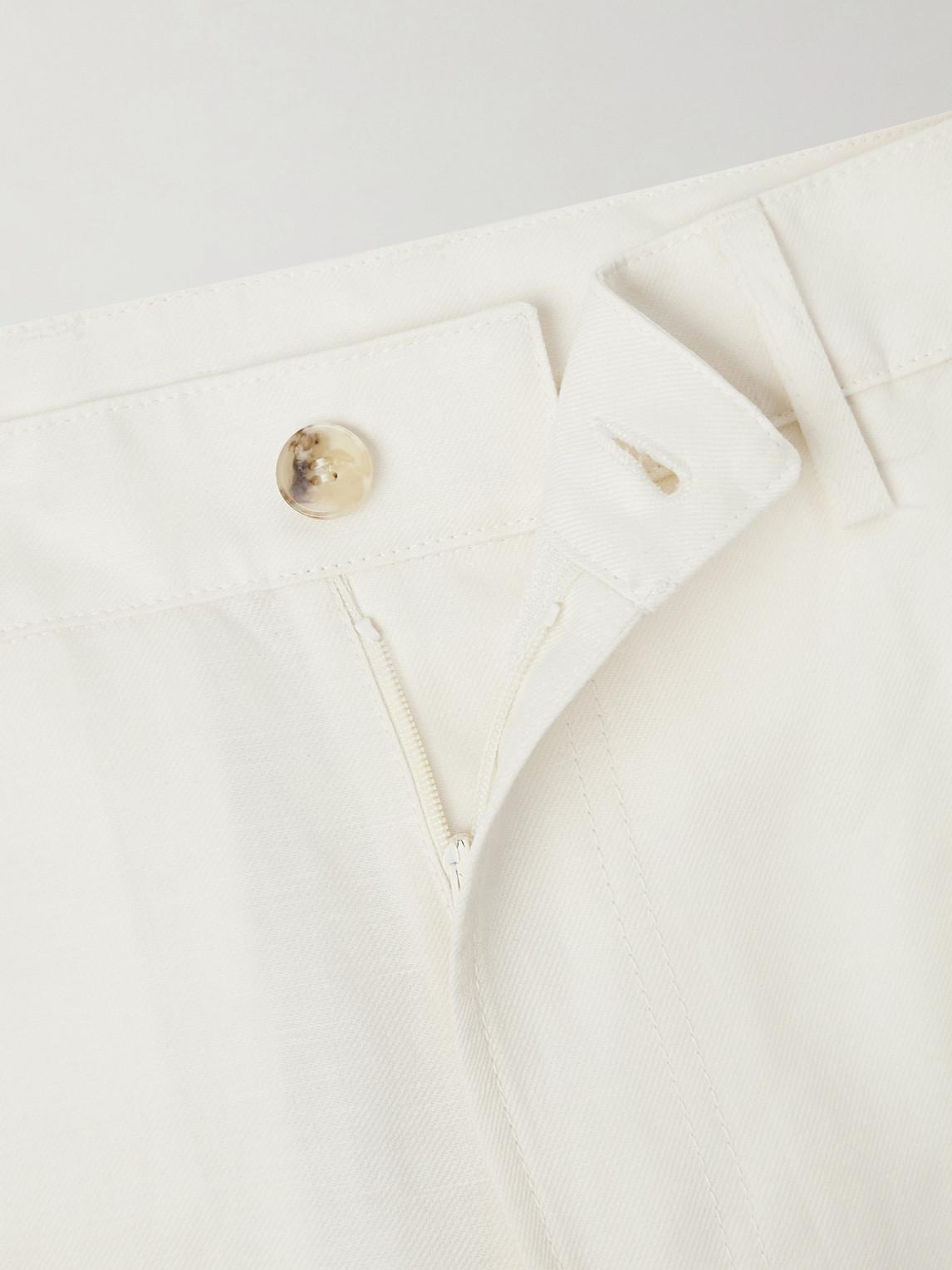 Straight-Leg Wool And Linen-Blend Twill Suit Trousers