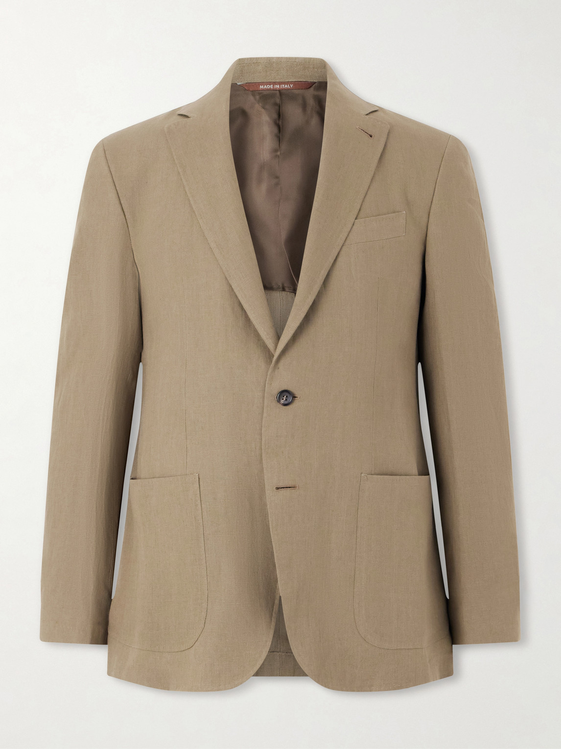 Canali Kei Linen Suit Jacket IT 58