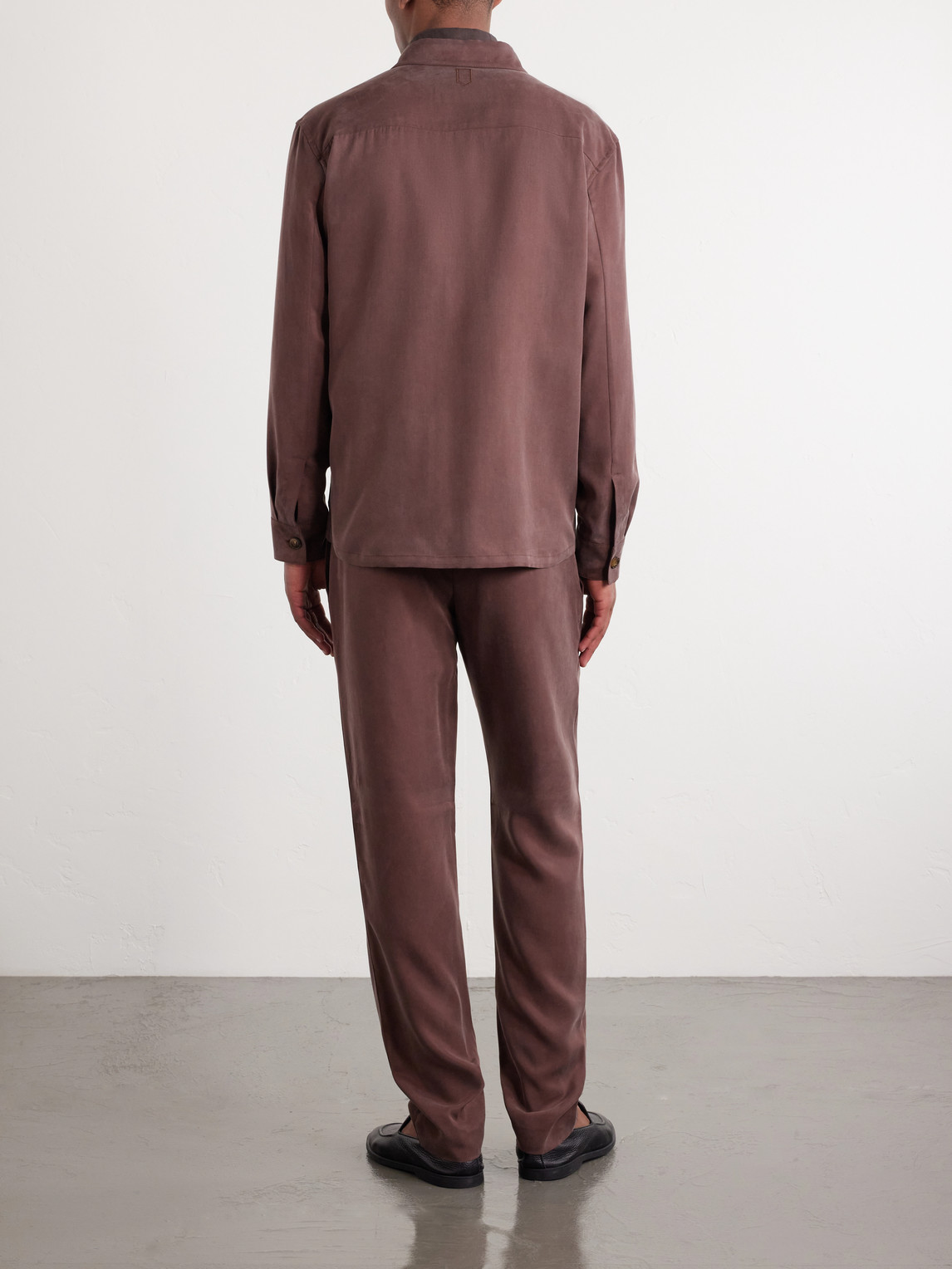  Canali - Lyocell Overshirt - Men - Burgundy - It 46 