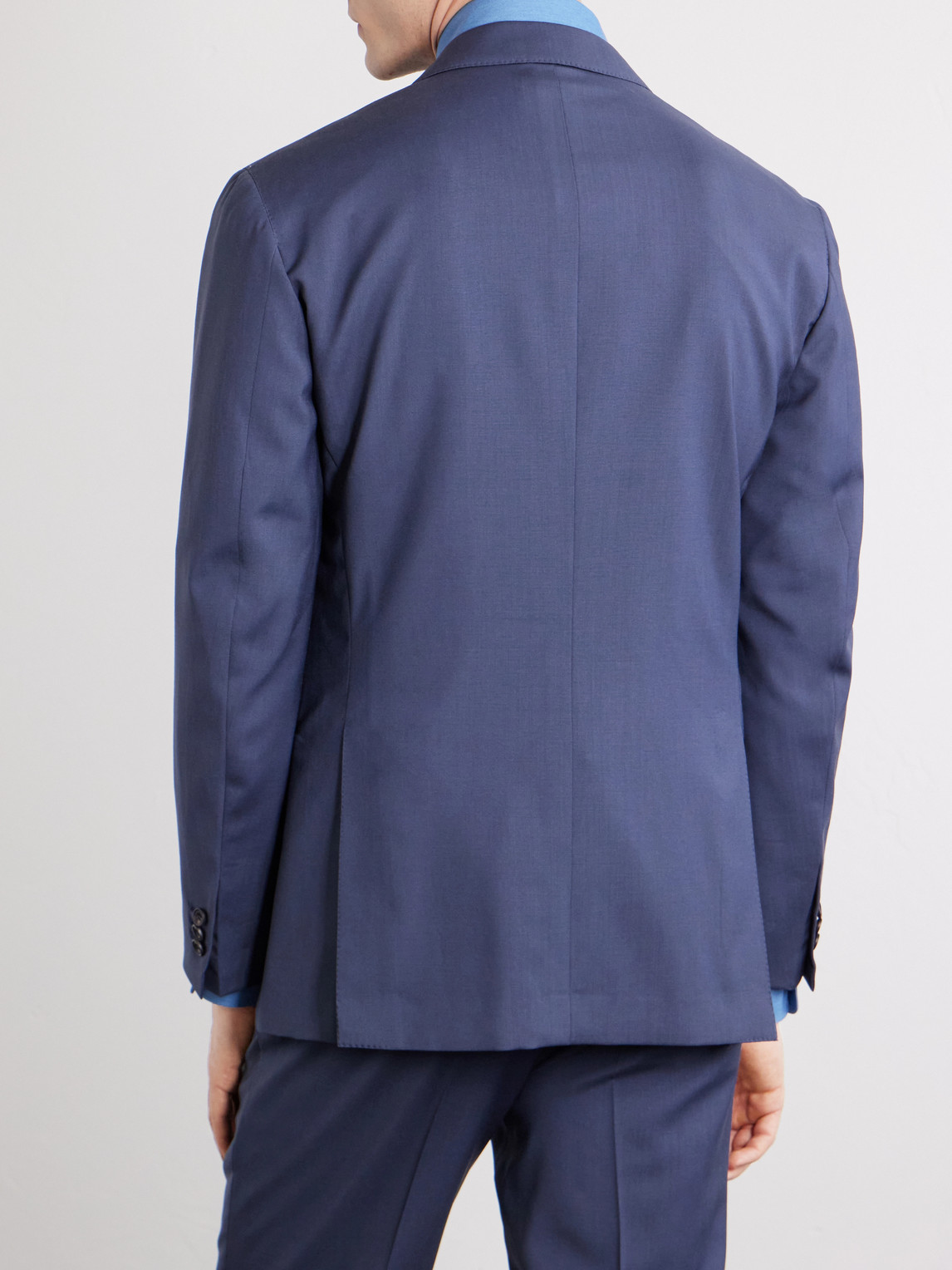  J. Mueser - Virgin Wool Suit Jacket - Men - Blue - It 46 