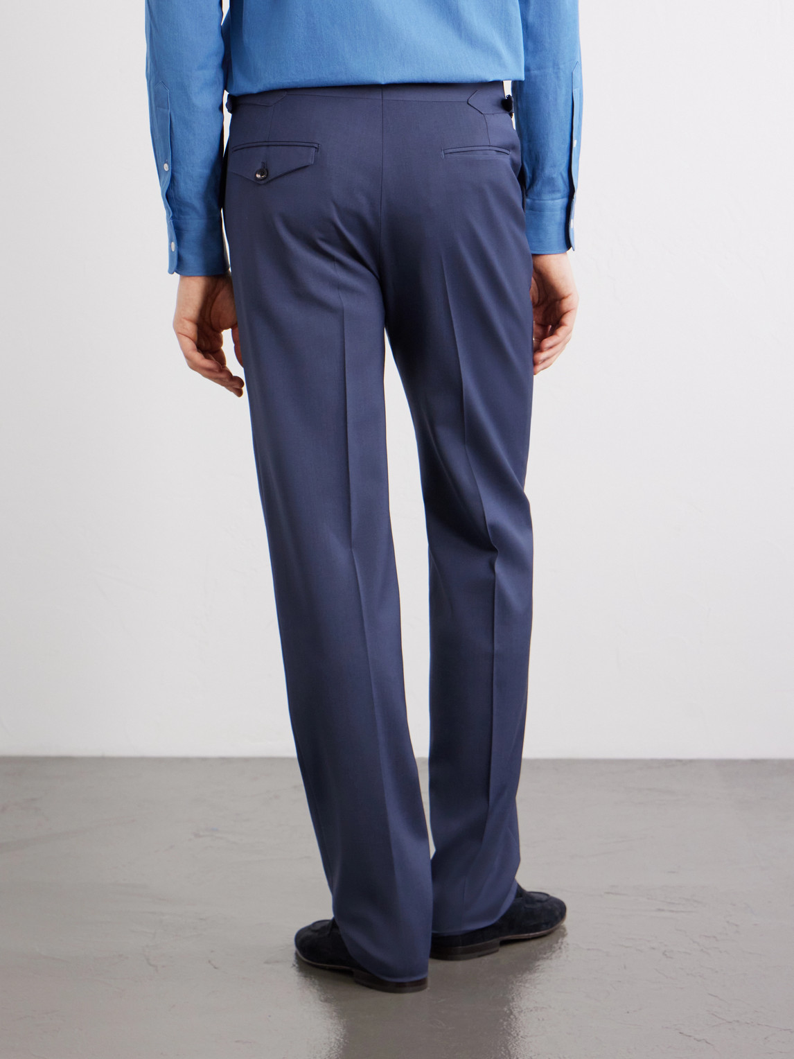 Waverly Straight-Leg Wool Twill Suit Trousers
