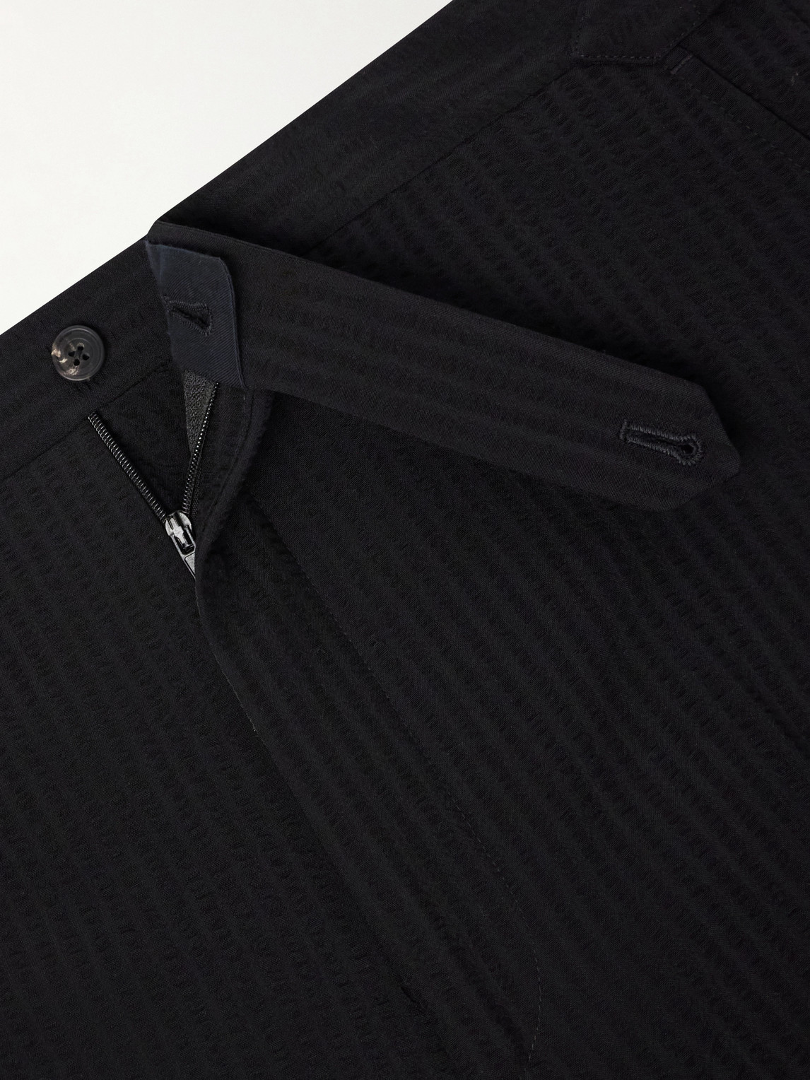 Waverly Straight-Leg Wool Seersucker Suit Trousers