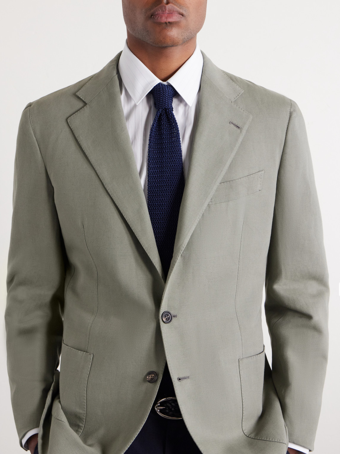 Waverly Cotton And Linen-Blend Blazer